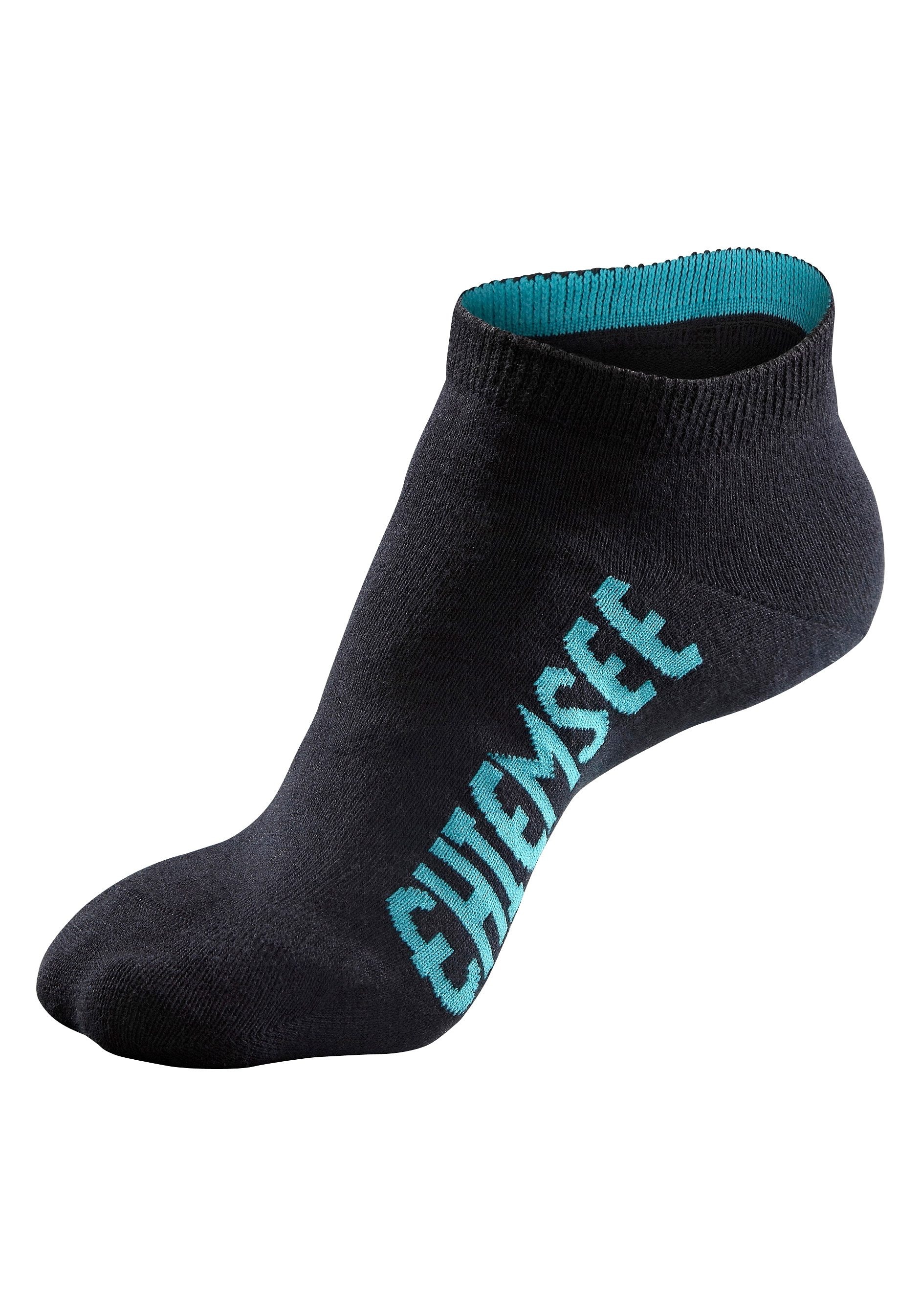 Chiemsee Sneakersocken, (Set, 7 Paar), mit farbigen Logos