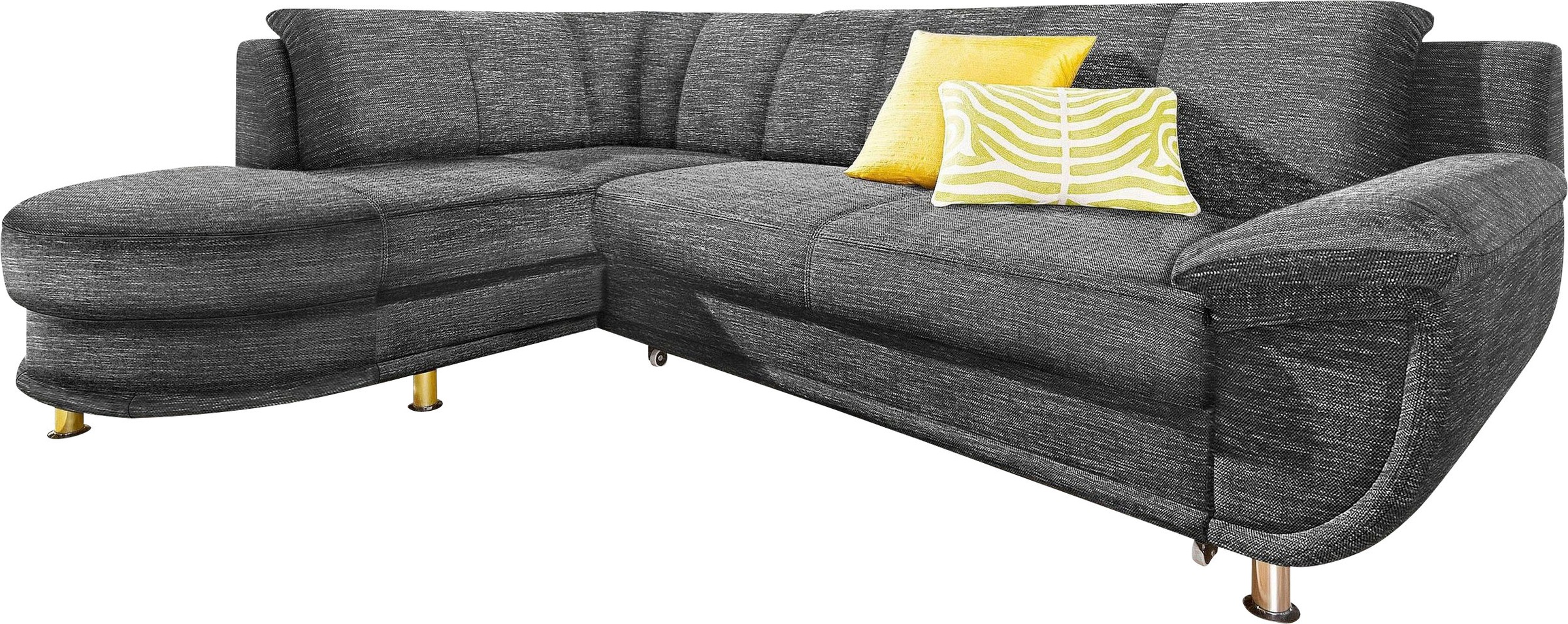 TRENDMANUFAKTUR Ecksofa »Rondo, zeitlos und elegant, OTTOs Choice, bequem, L-Form«, wahlweise mit Federkern, wahlweise mit Bettfunktion