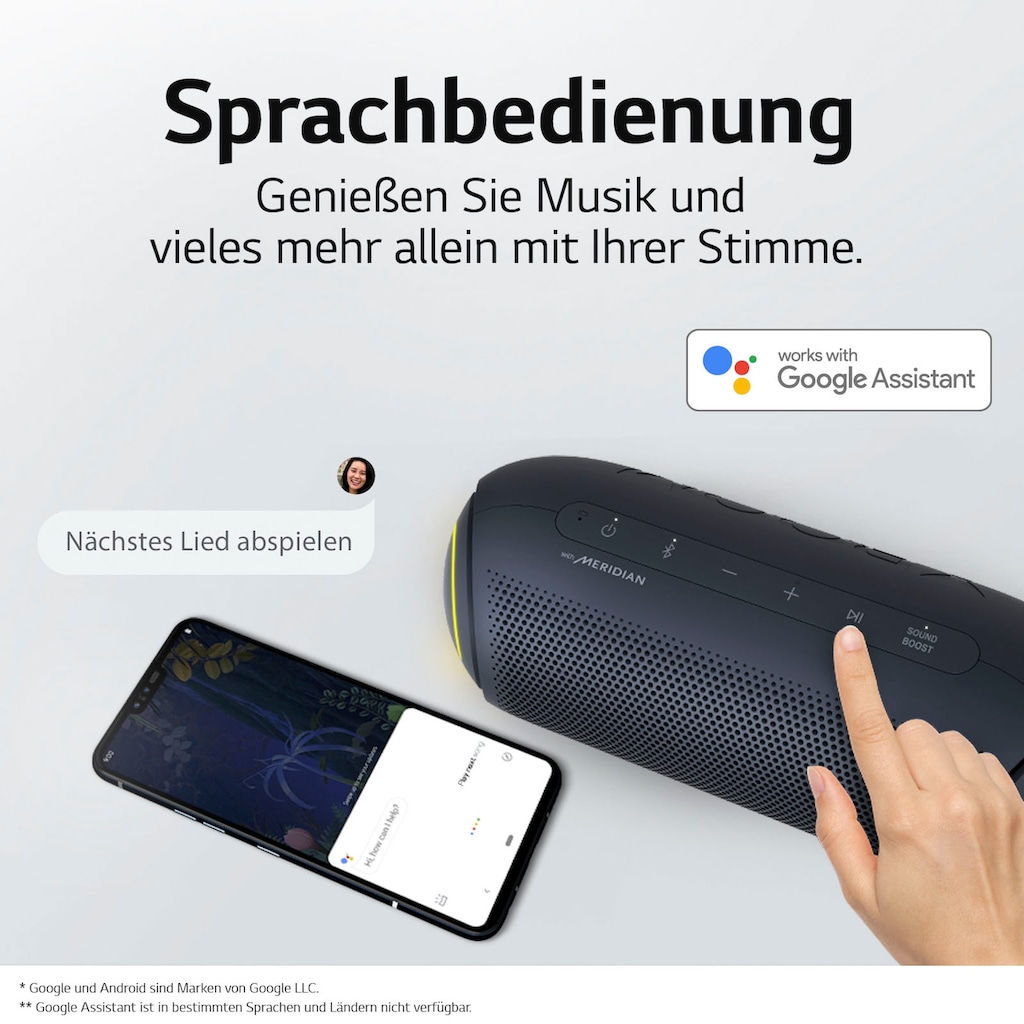 LG Bluetooth-Lautsprecher »XBOOM Go PL7«, Multipoint-Anbindung