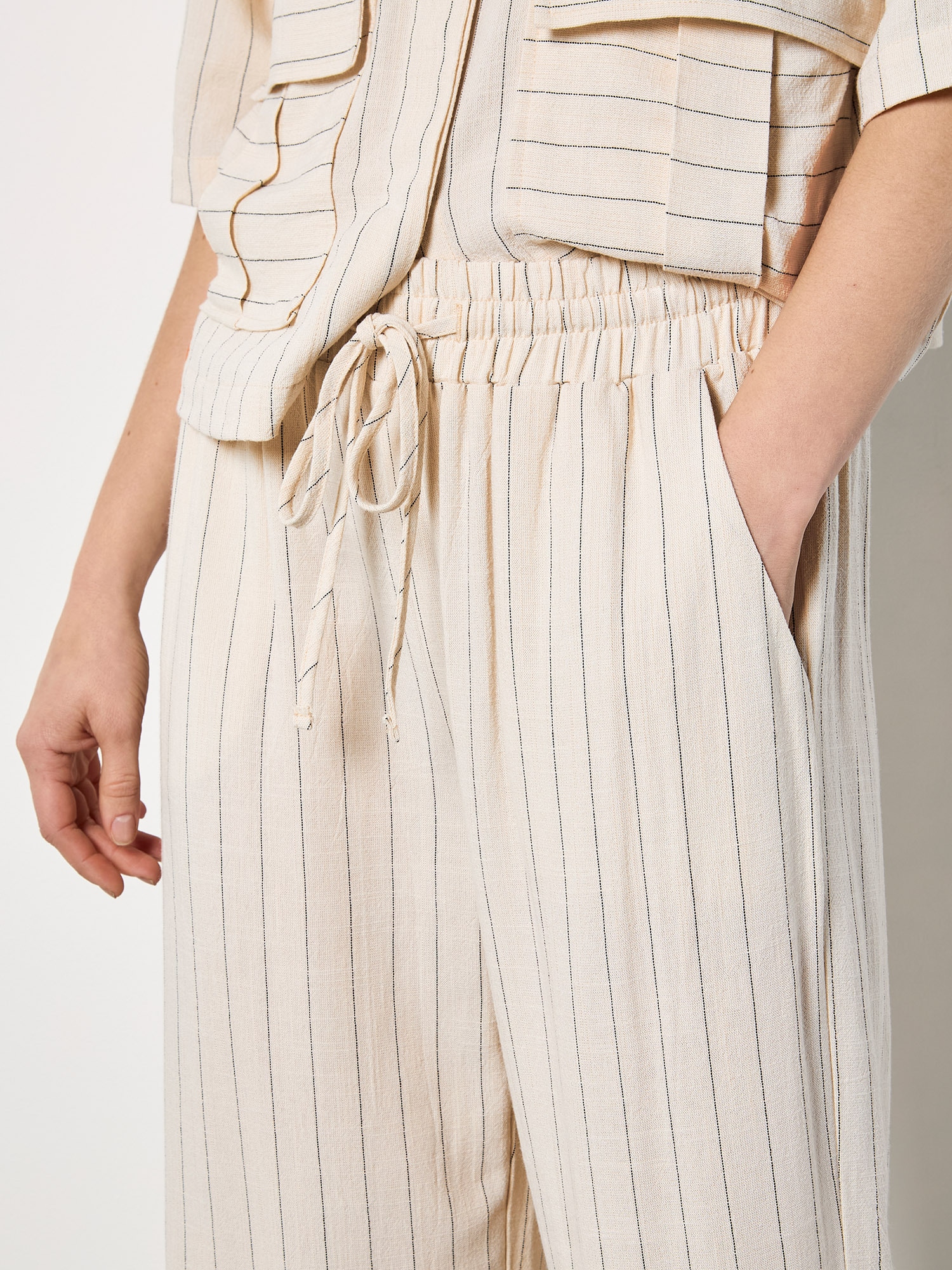 Apricot Leinenhose »Hose«  mit Nadelstreifen