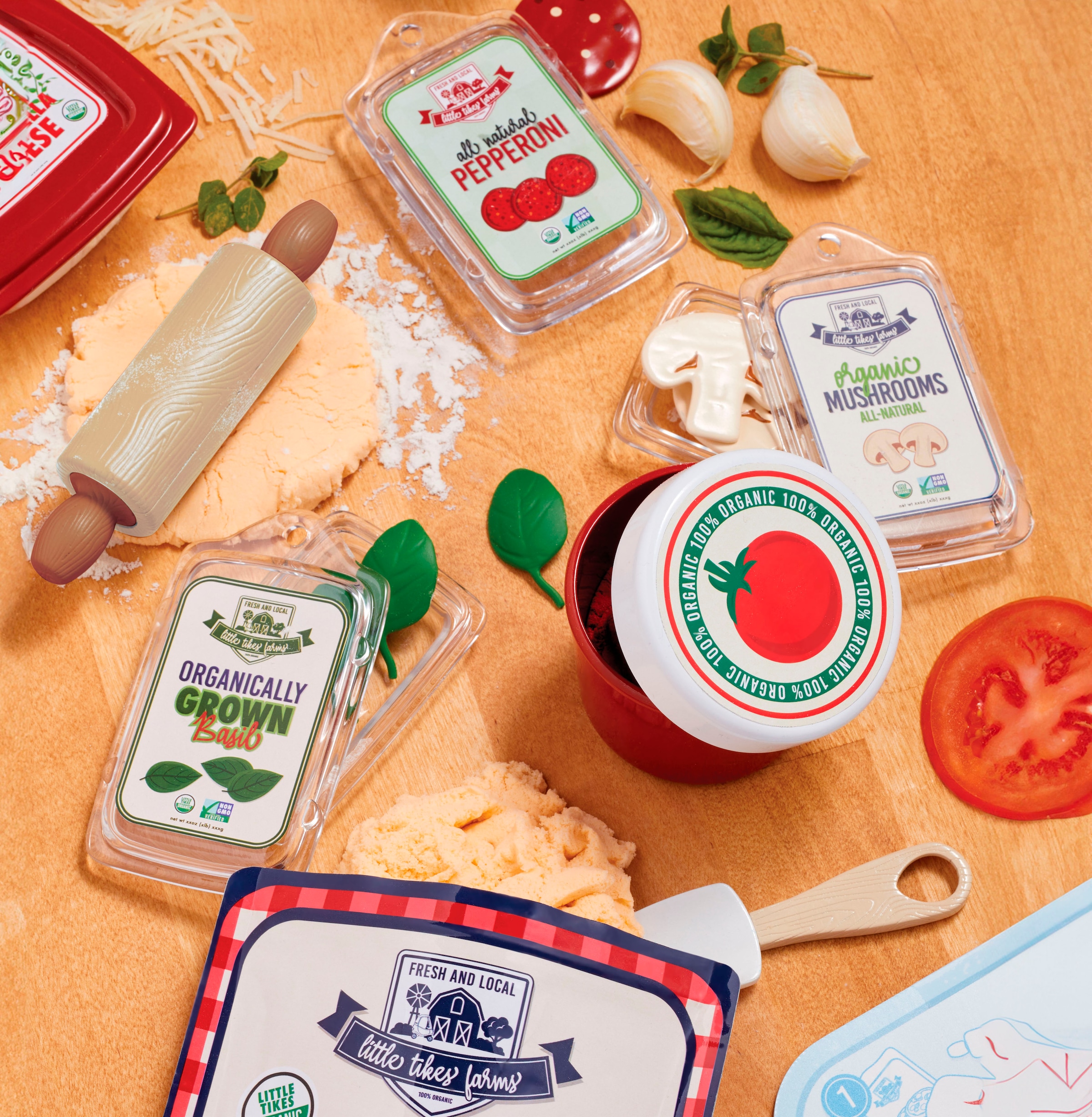 Little Tikes® Spiellebensmittel »Creative Chefs Pizza Kit«, (18 tlg.)