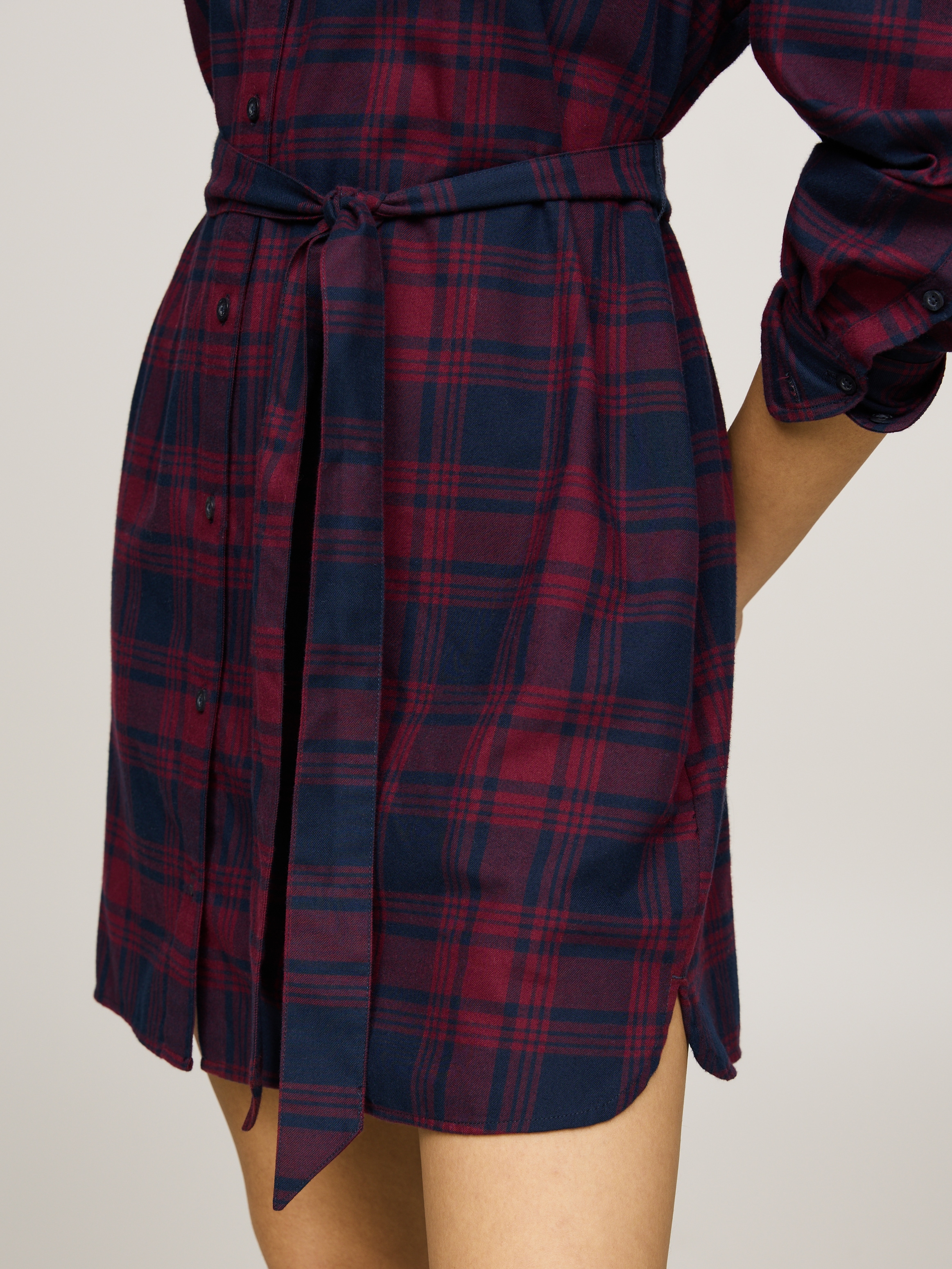 Tommy Jeans Curve Hemdblusenkleid »TJW CHECK SHIRT DRESS EXT«, in Großen Größen, modisches Karodessin