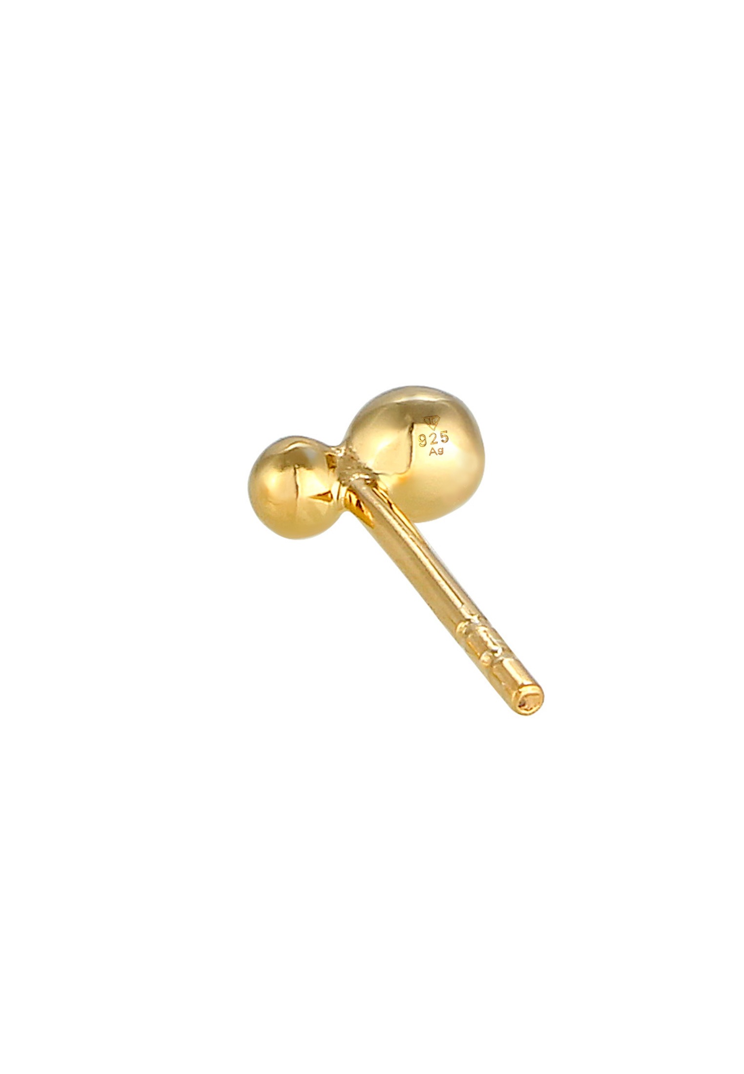 Elli Piercing-Set »Ohrringe Single Ohrstecker Kugel Design 925 Silber«