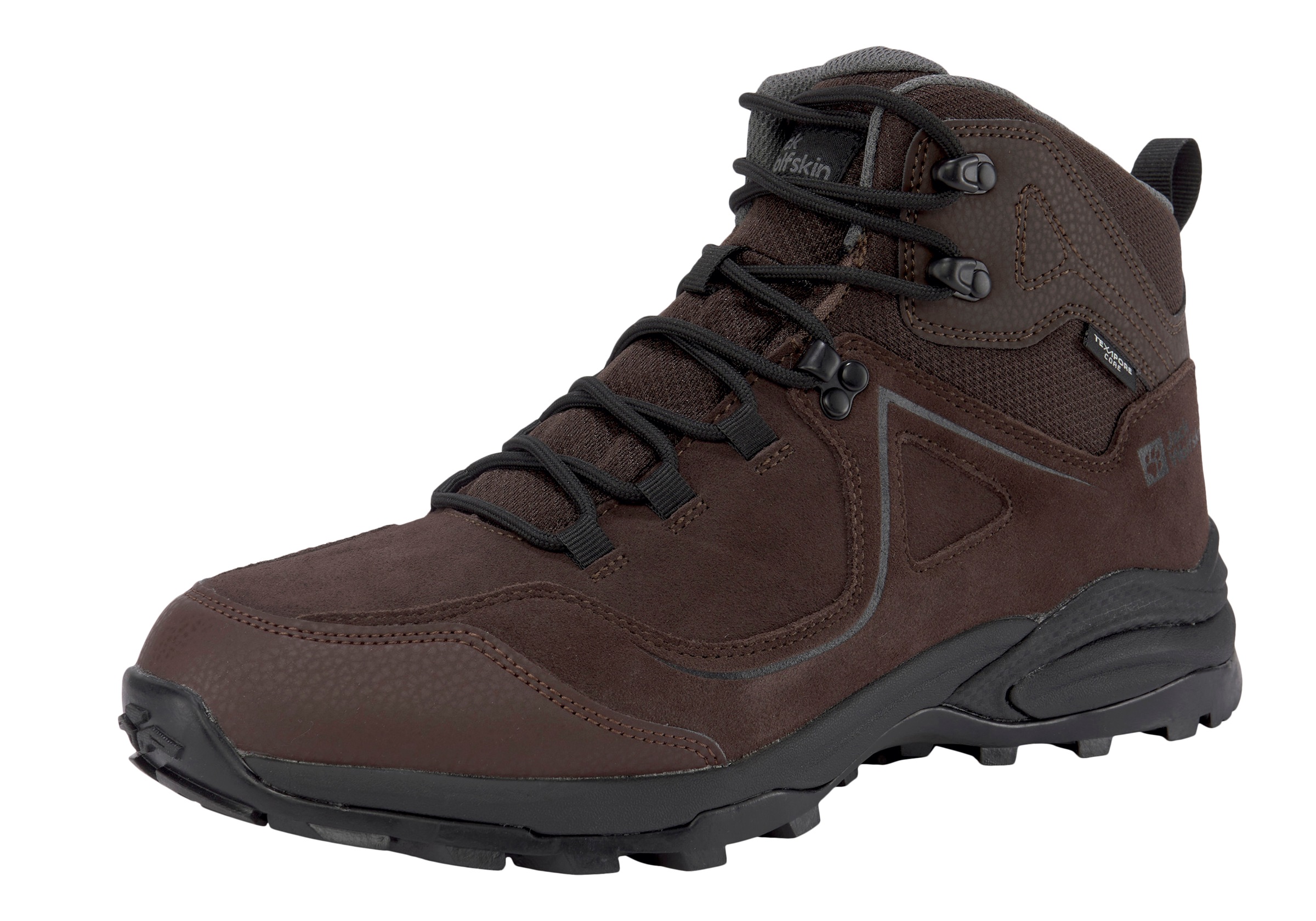 Jack Wolfskin Herren Wanderschuh »SUNSET HIKE TEXAPORE MID« wasserdicht in braun, Größe 46