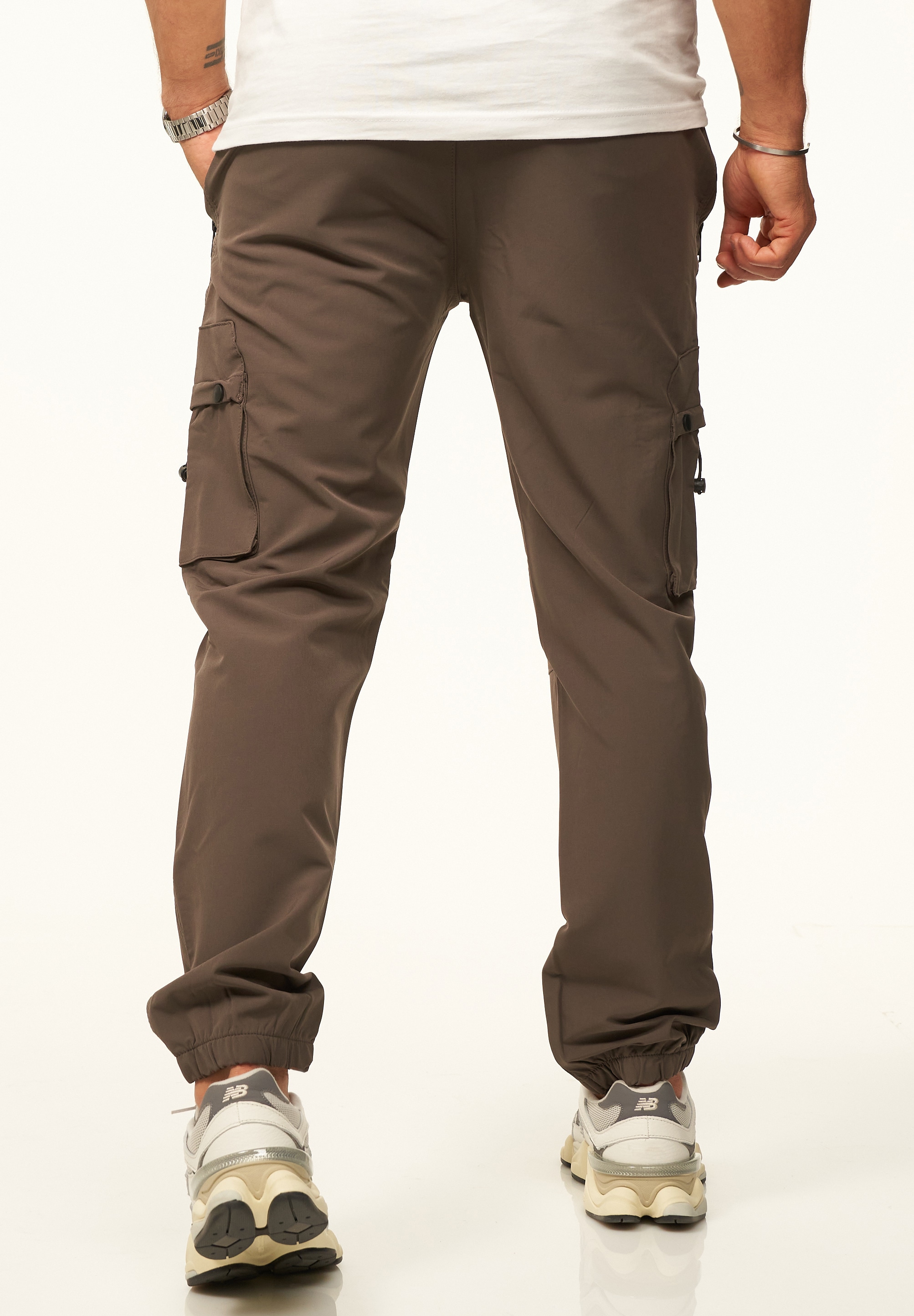 SOULSTAR Cargohose »als Tech-Pants mit Cargo Taschen - Freizeithose«  Herren Jogger-Hose Jeans mit Gummibund & Tunnelzug Outdoorhose