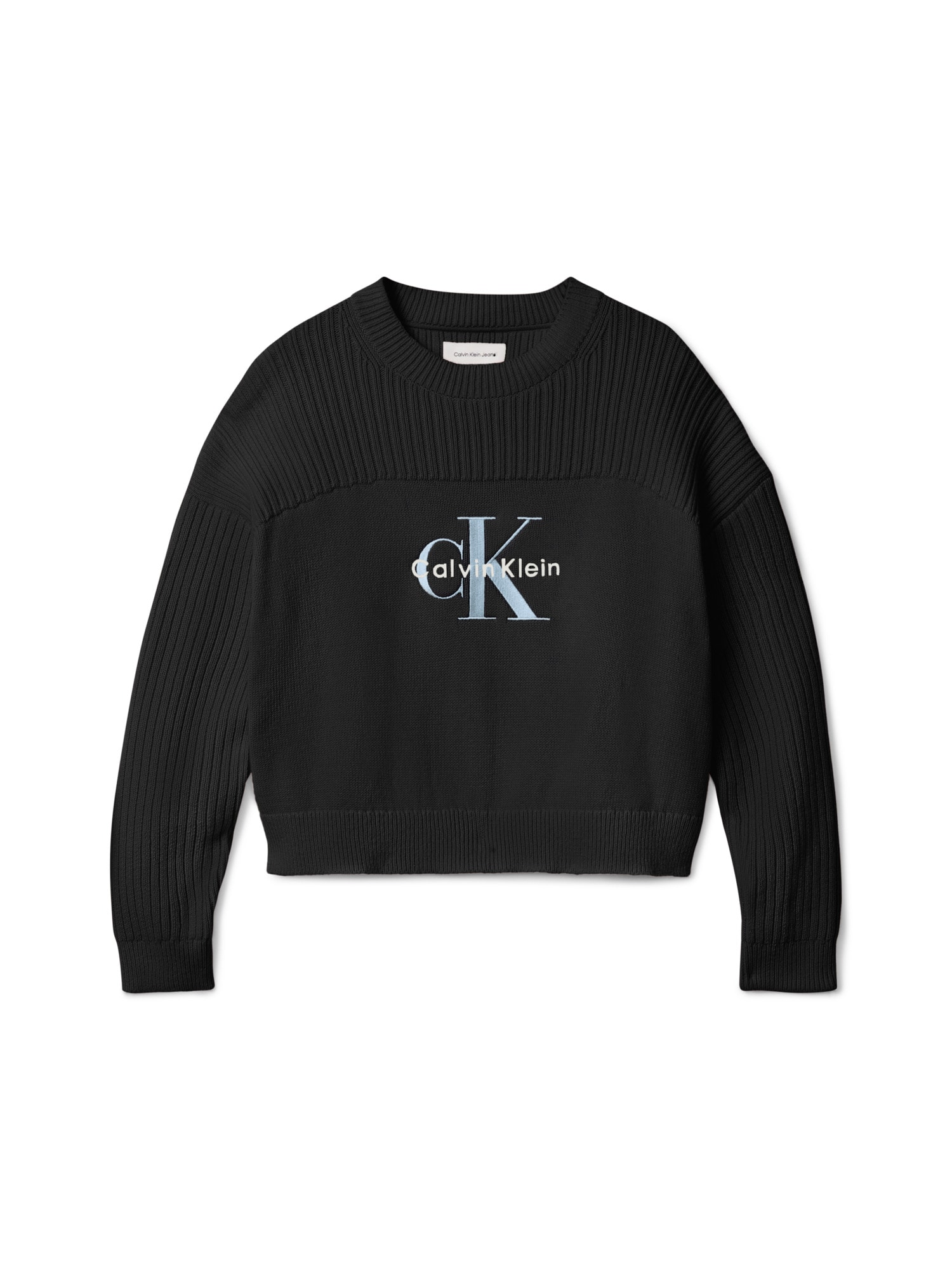 Calvin Klein Jeans Strickpullover »MONOLOGO CN SWEATER«, für Kinder bis 16 Jahre, Logo-Stickerei