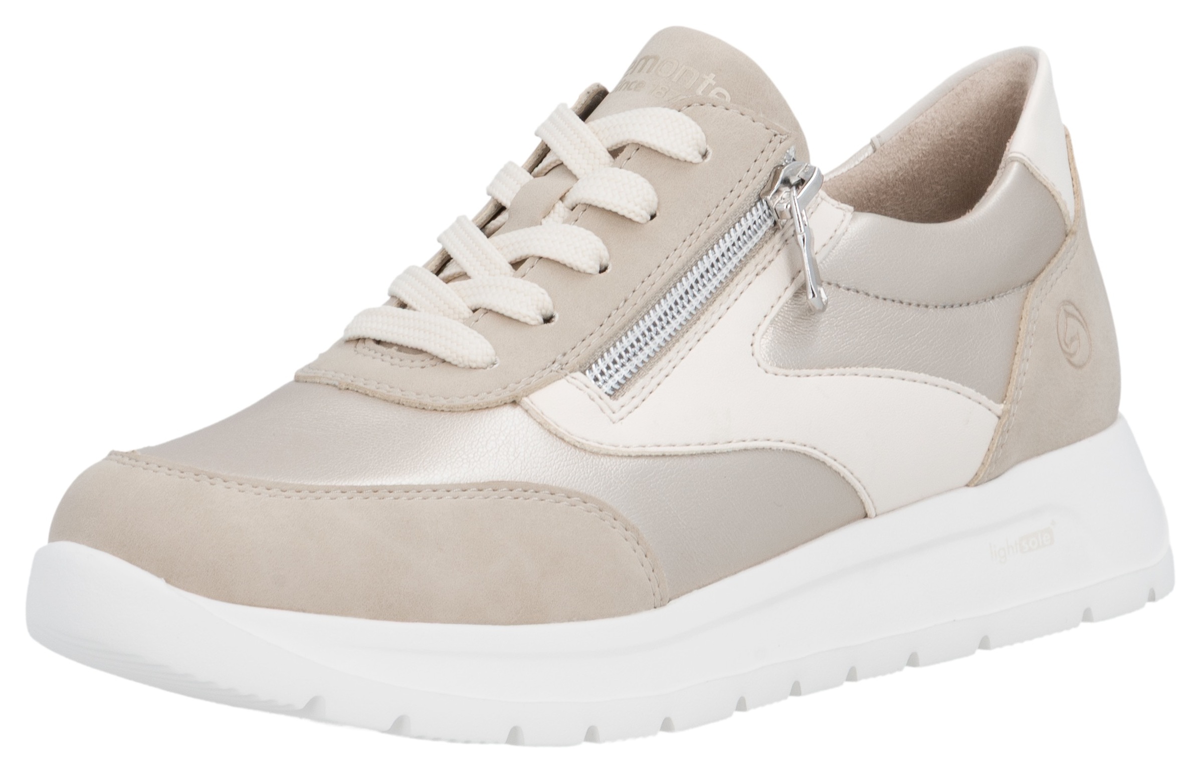 Remonte Keilsneaker  Schnürschuh, Halbschuh, Casual-Sneaker mit seitlichem Reißverschluss