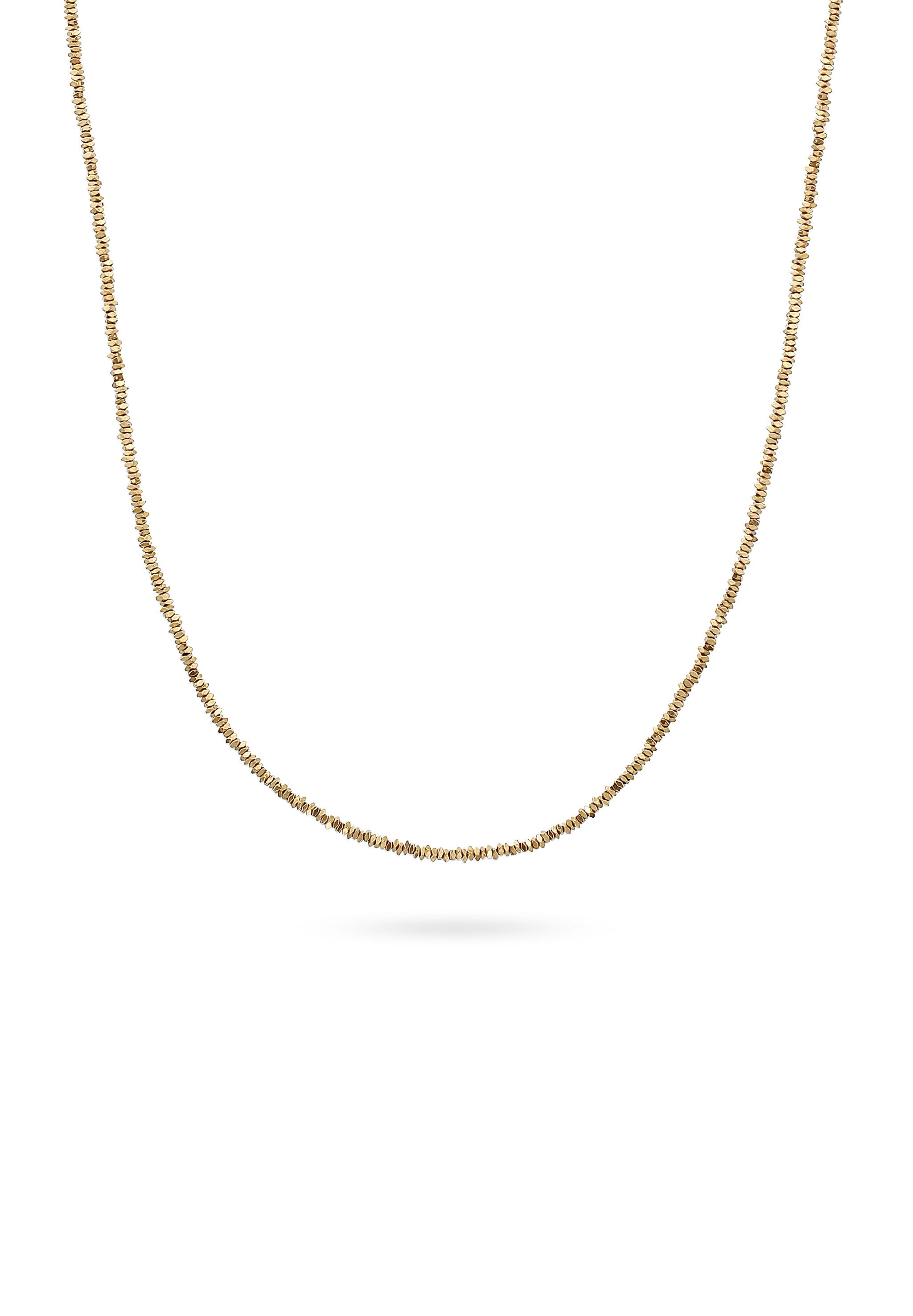 Elli Silberkette »Halskette Perlen Synthetischer Hämatit Gold 925 Sterling Silber vergoldet«