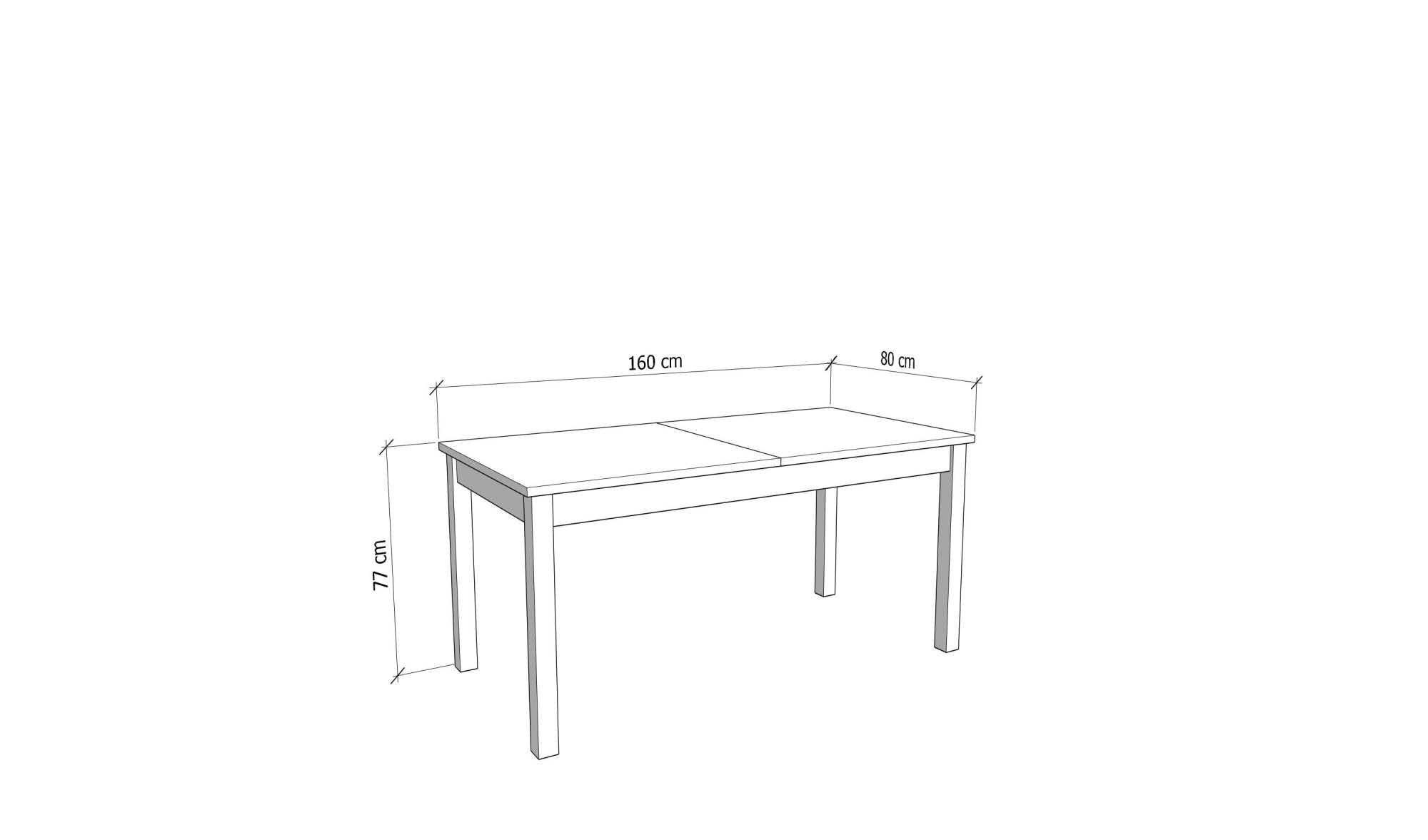 Home affaire Esstisch »Essex, Esszimmertisch, Speisetisch, Küchentisch, ausziehbar bis 200 cm« Platz für bis zu 8 Personen, verlängerbar durch Einlegeplatte