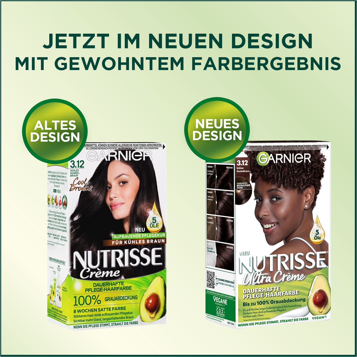 GARNIER Coloration »Garnier Nutrisse Creme«, (Packung, 3 tlg.)