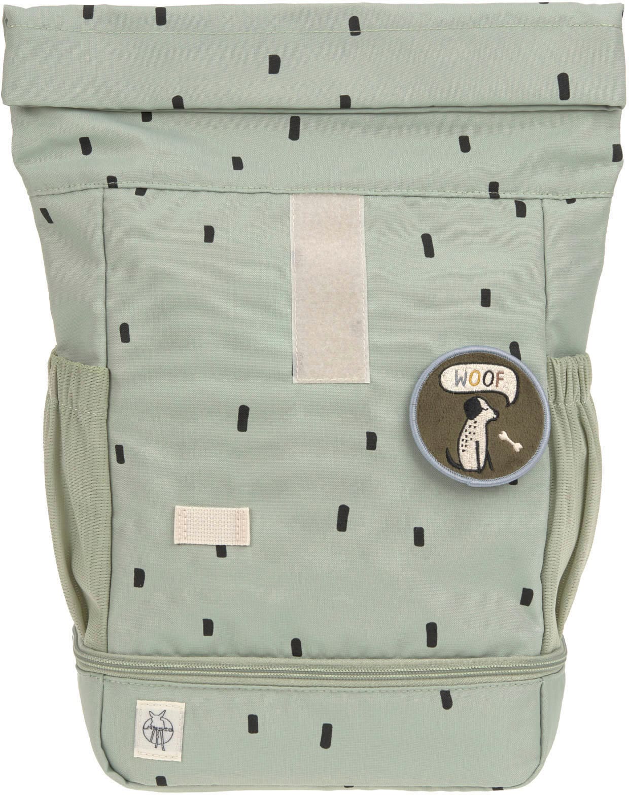 LÄSSIG Kinderrucksack »Happy Prints, Mini Rolltop, Light Olive«, Reflektoren