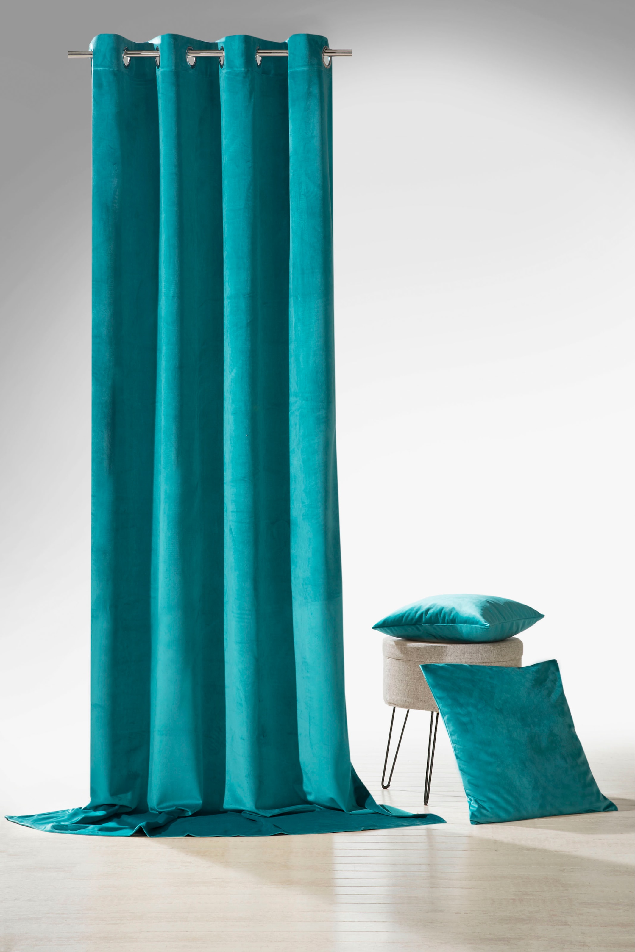 Weckbrodt Dekokissen »Valentin« Samt-Optik, Velour, Unifarben, Kissenhülle ohne Füllung