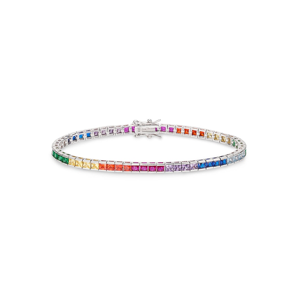 Bruno Banani Armband »Schmuck Geschenk Silber 925 Armschmuck Tennisarmband Regenbogen«