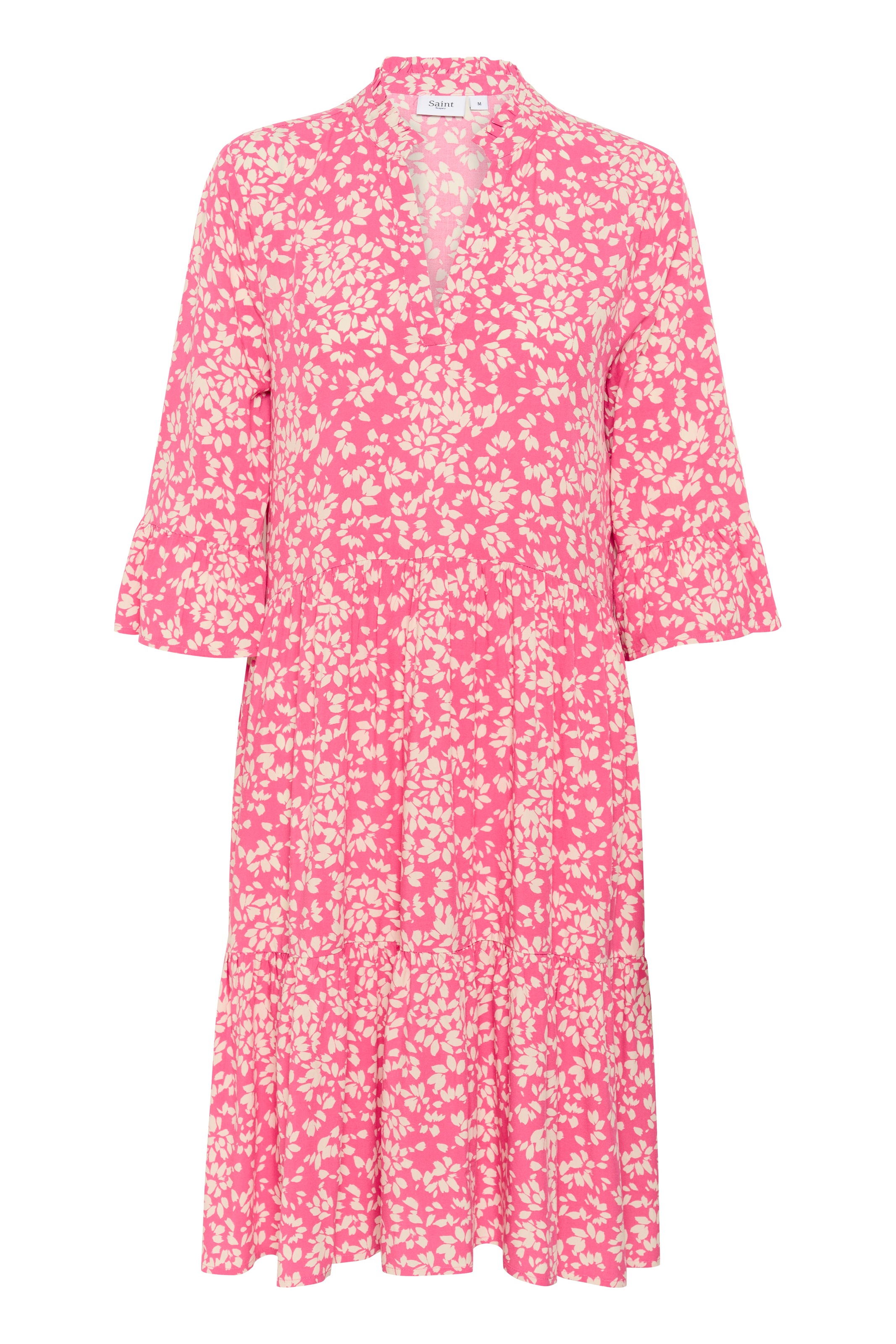 Saint Tropez Blusenkleid »EdaSZ Dress«, mit Volant und 3/4 Ärmel