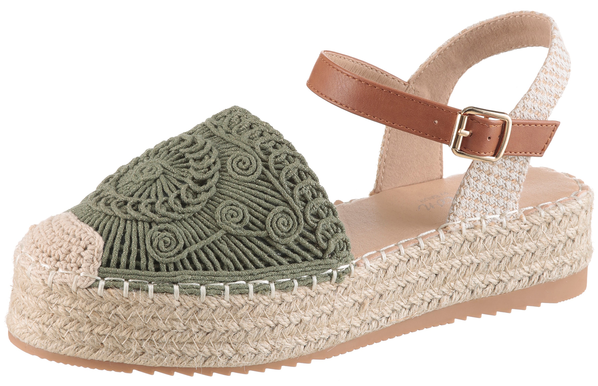 Aniston SHOES Plateausandale  Häkel-Sandale, Sommerschuh, Urlaubsschuh - NEUE KOLLEKTION
