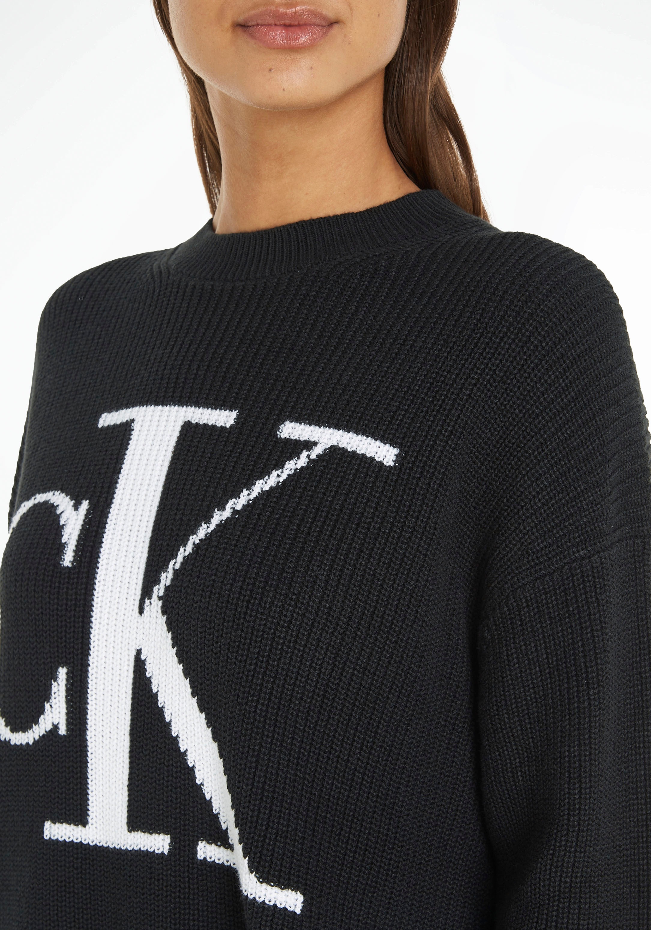 INTARSIA Strickpullover LOOSE »CK Jeans im OTTO Calvin Online Klein SWEATER« Shop