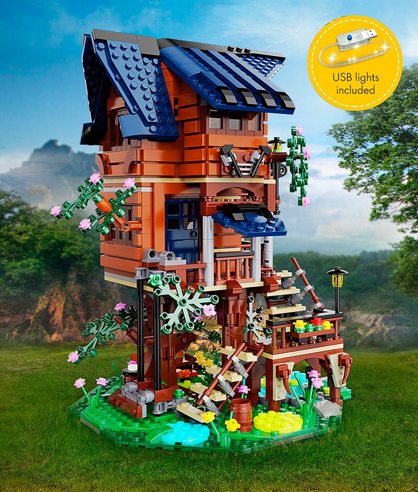 Jamara Konstruktions-Spielset »CaDA, Bricks, Baumhaus 4 Jahreszeiten (402866)« mit LED Licht