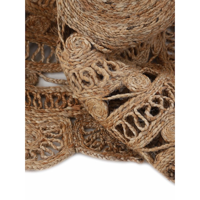carpetfine Teppich »Cate Juteteppich Naturfaser«, rund, 100 % geflochtene  Jute, beidseitig nutzbar, nachhaltig im OTTO Online-Shop | Kurzflor-Teppiche