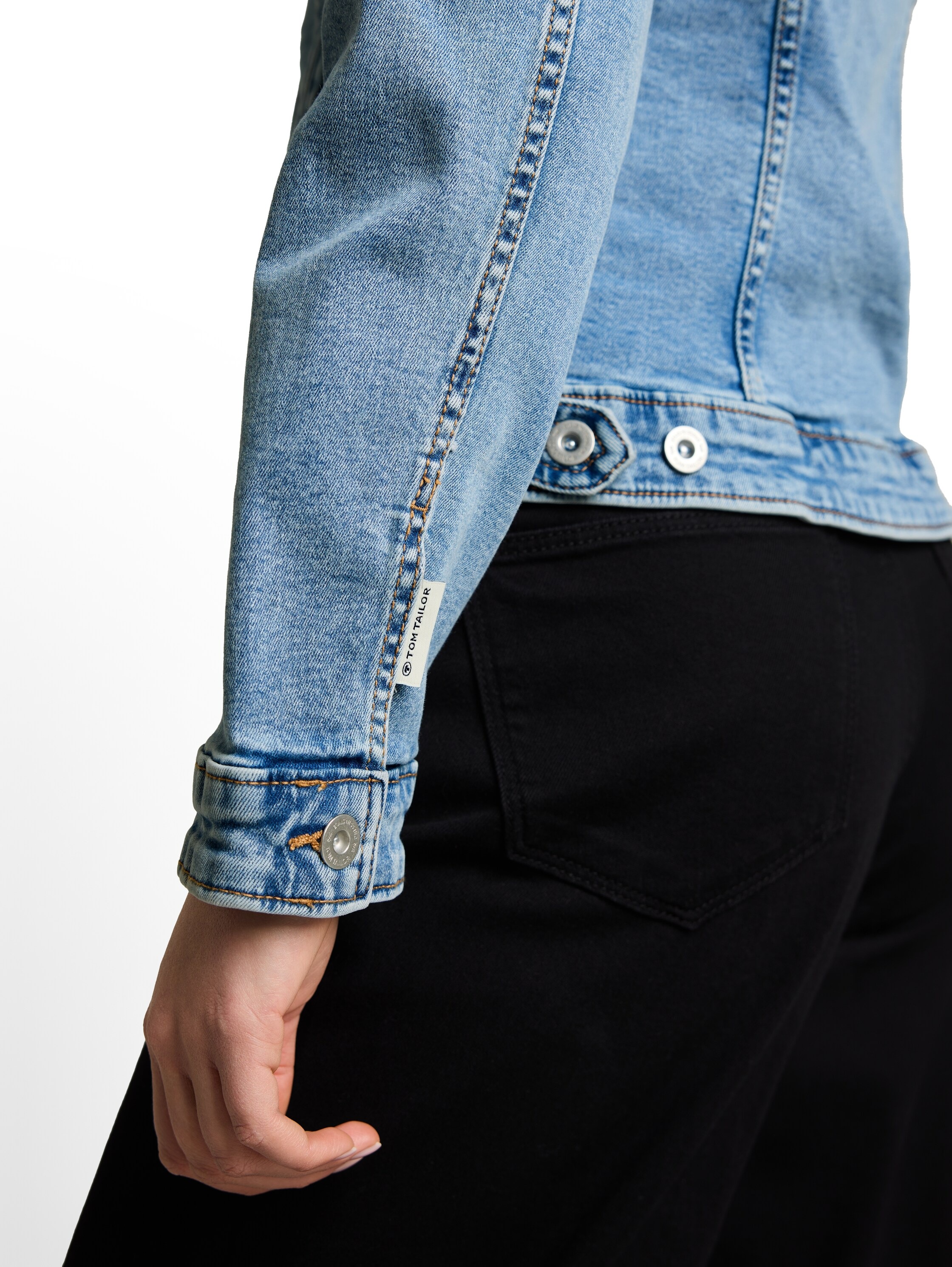 TOM TAILOR Jeansjacke ohne Kapuze mit Stretch