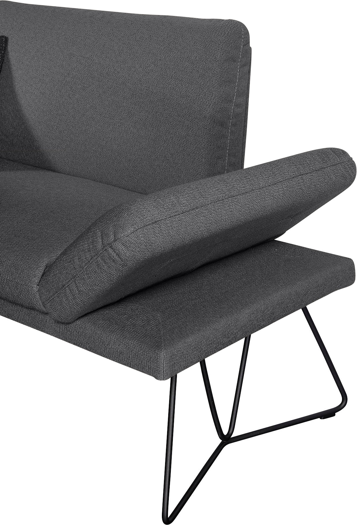 K+W Komfort & Wohnen Polsterbank »Pego« Seitenteilverstellung, wahlweise in 206 oder 226cm