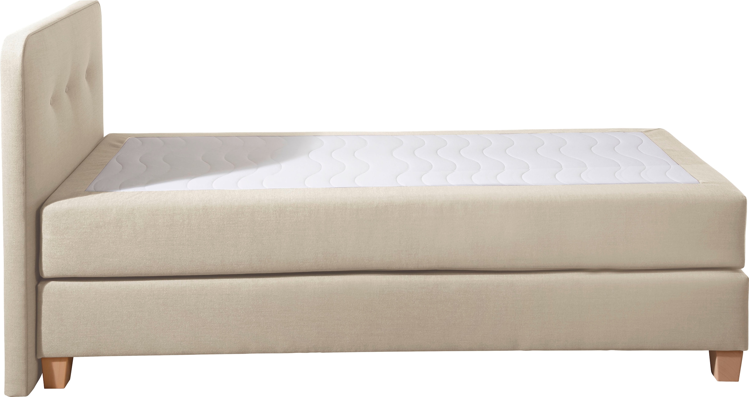 Home affaire Boxspringbett »Fargo«, inkl. Topper, in 3 Matratzenarten, in Samt- oder Strukturstoff