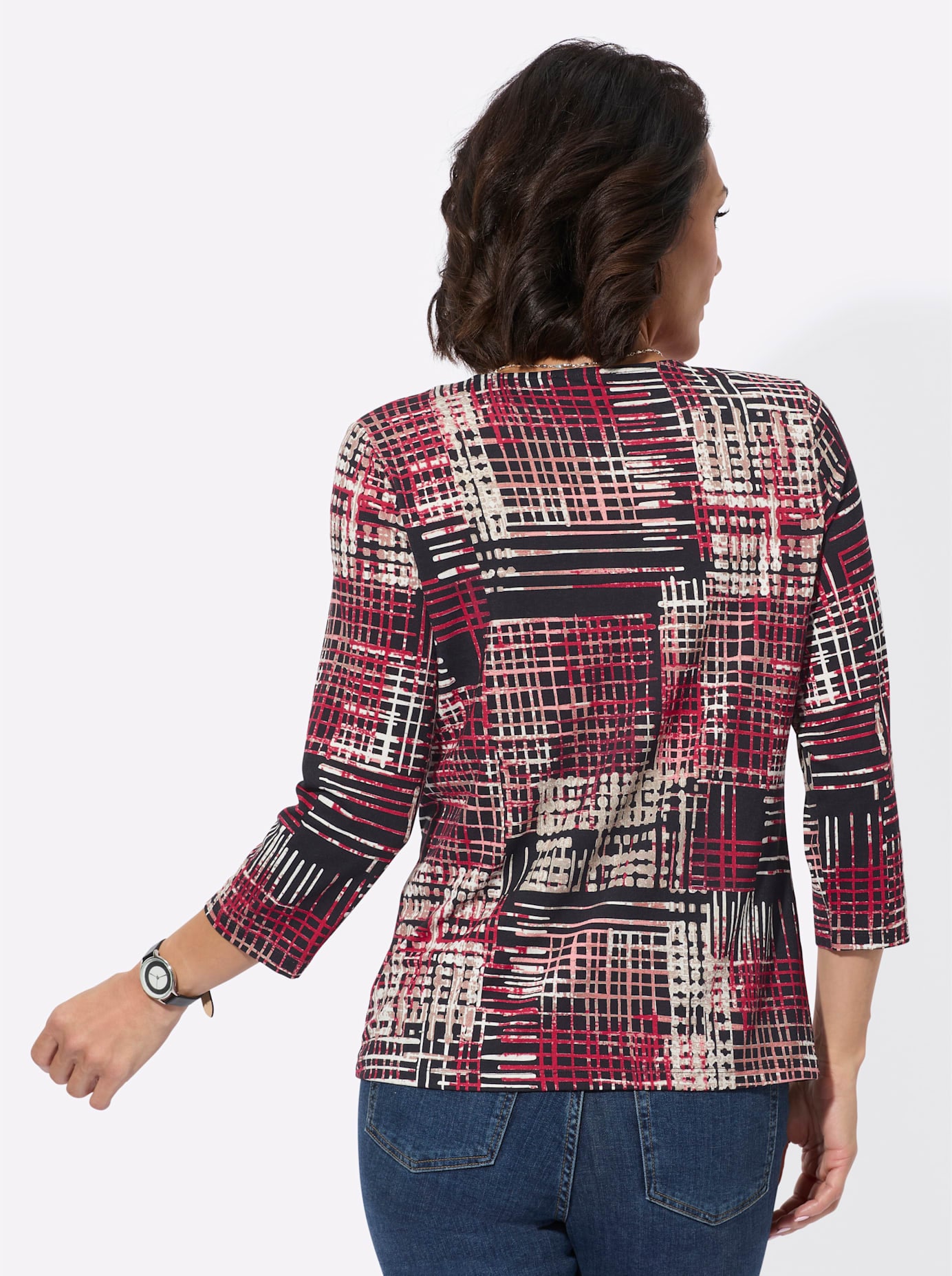 Casual Looks 3/4-Arm-Shirt »Rundhals-Shirt«, (1 tlg.)