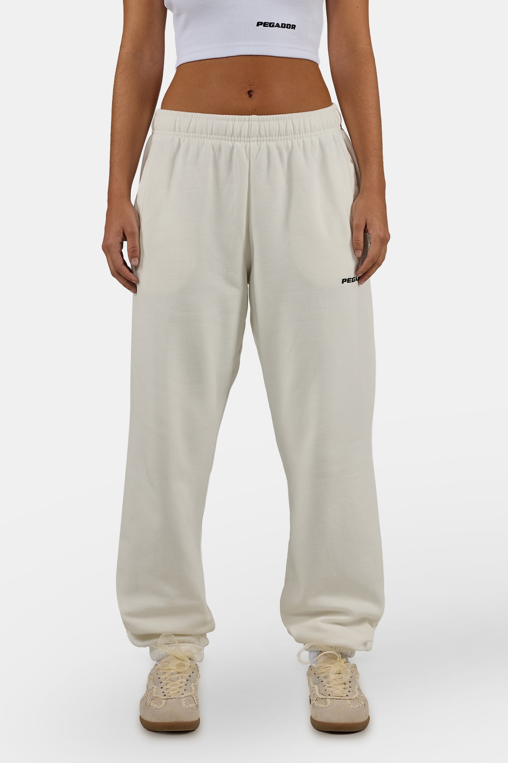 PEGADOR Sweathose »Villa High Waisted Sweat Pants«  Baumwollmischung, regular fit