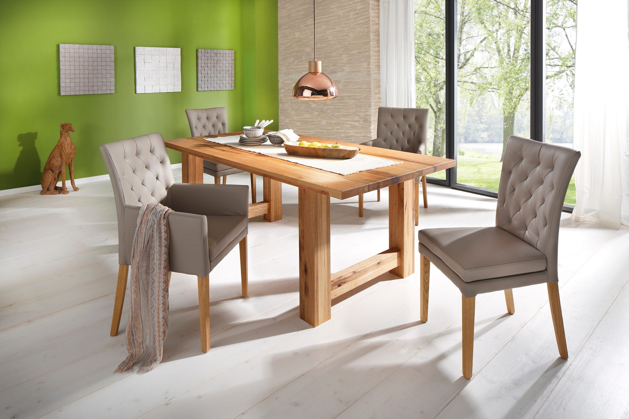 Home affaire Esszimmerstuhl »Colorado BESTSELLER«, Luxus-Microfaser, mit Massivholzgestell