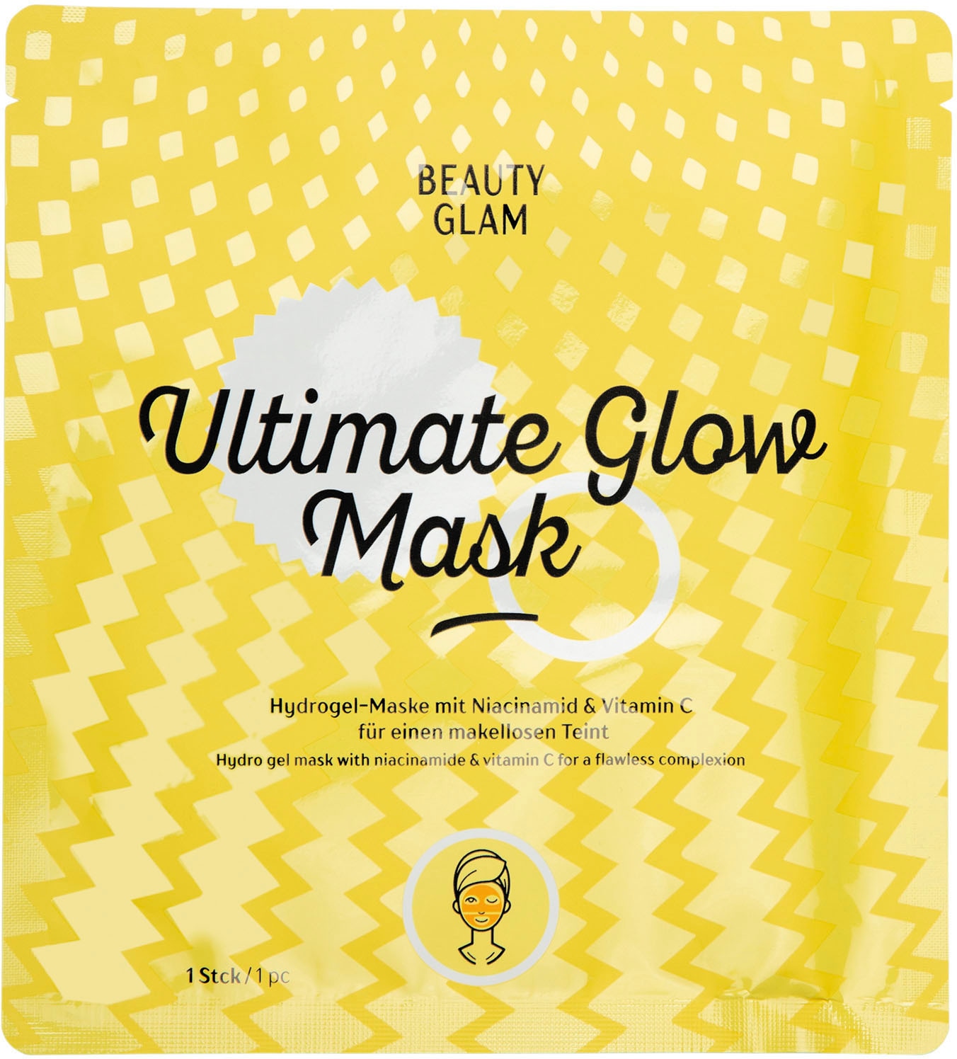 BEAUTY GLAM Gesichtsmasken-Set »Beauty Glam Ultimate Glow Mask«, (Set, 5 tlg.)