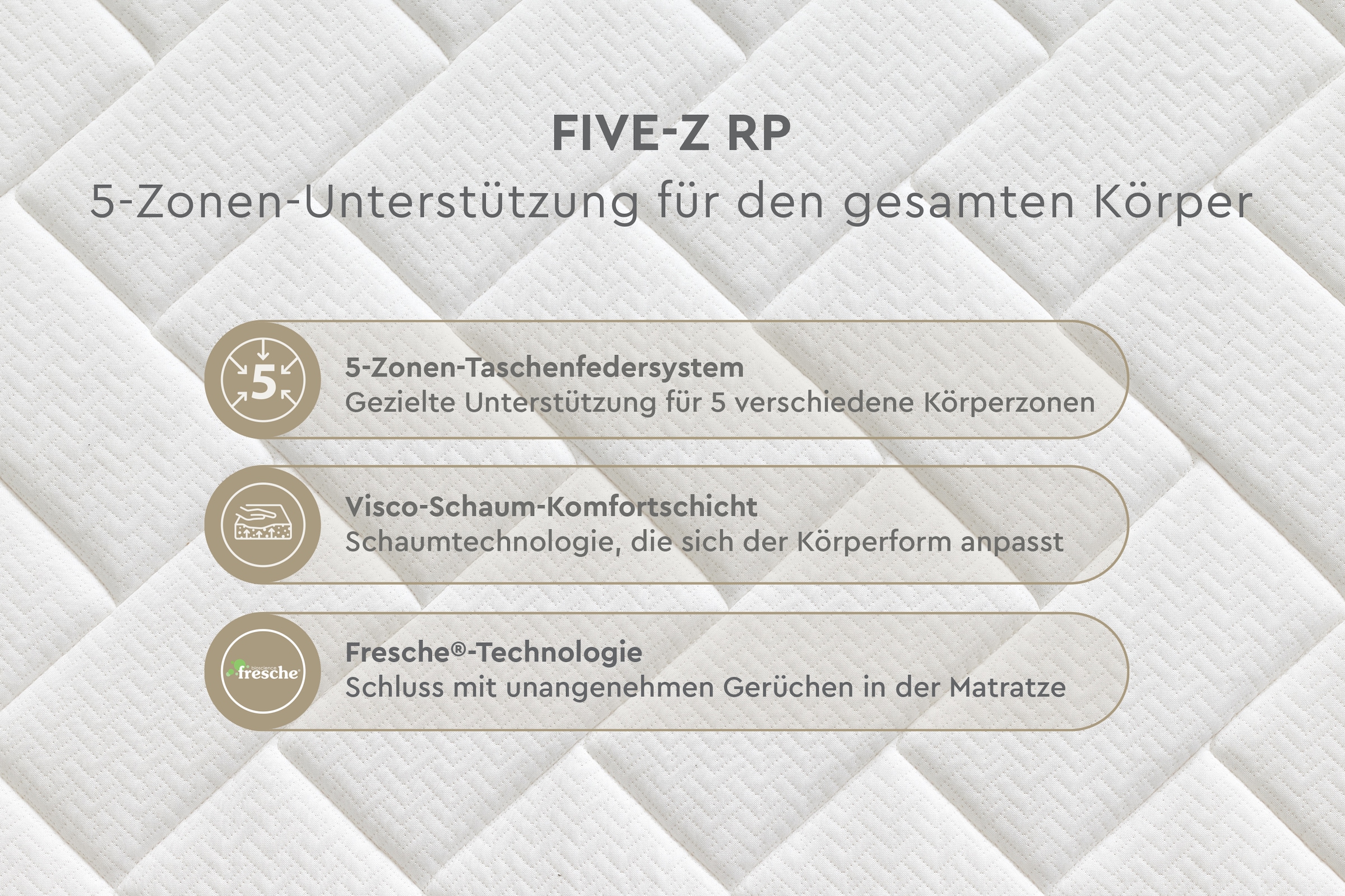 Yatas Bedding Taschenfederkernmatratze »Taschenfederkernmatratze Five-Z Visco, H3, 30 cm hoch« 30 cm hoch 2 Stk. tlg.