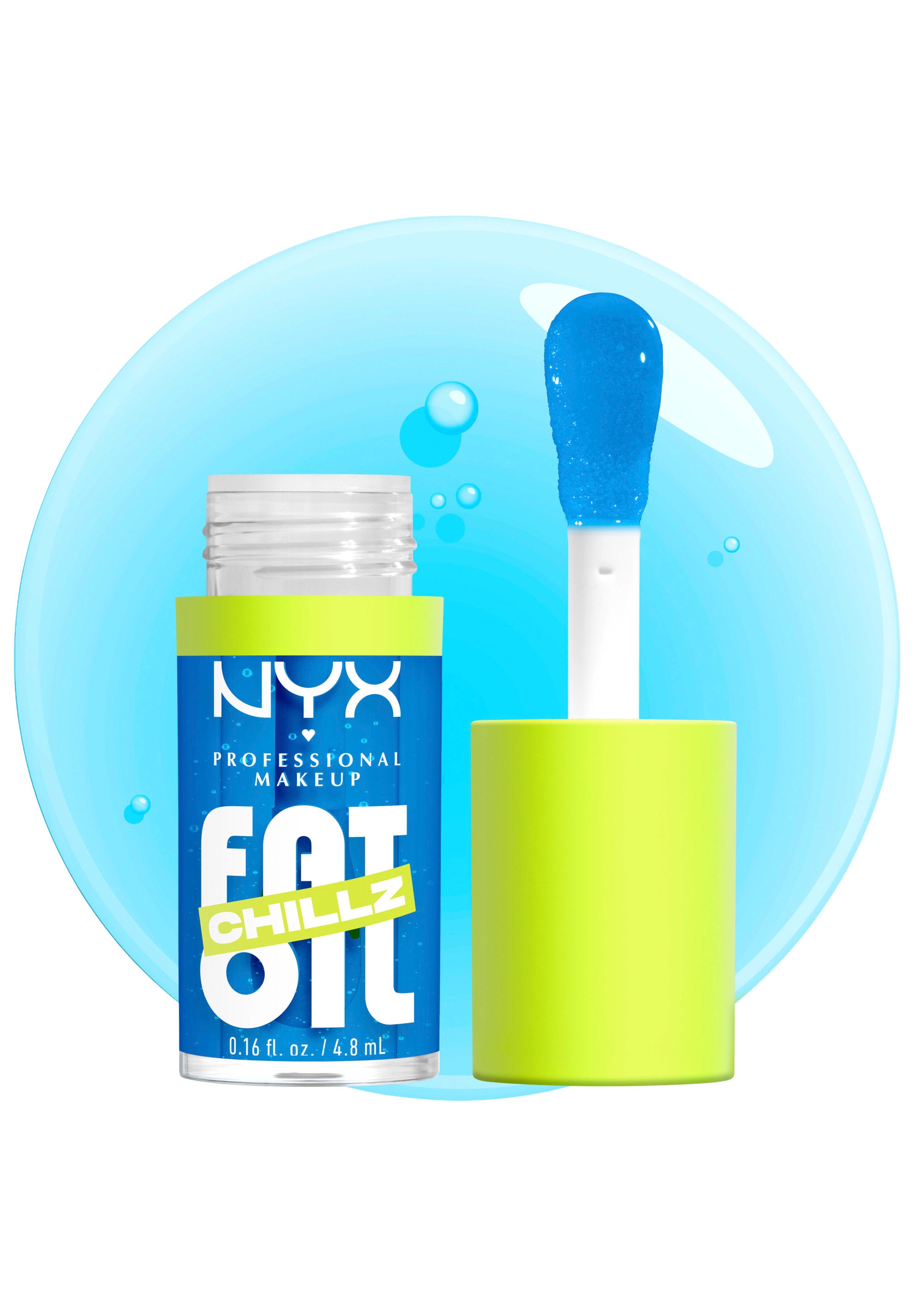 NYX Lipgloss »NYX Professional Makeup Fat Oil Chillz« mit intensiv-schimmerndem Finish, individuell aufbaubare Farbe