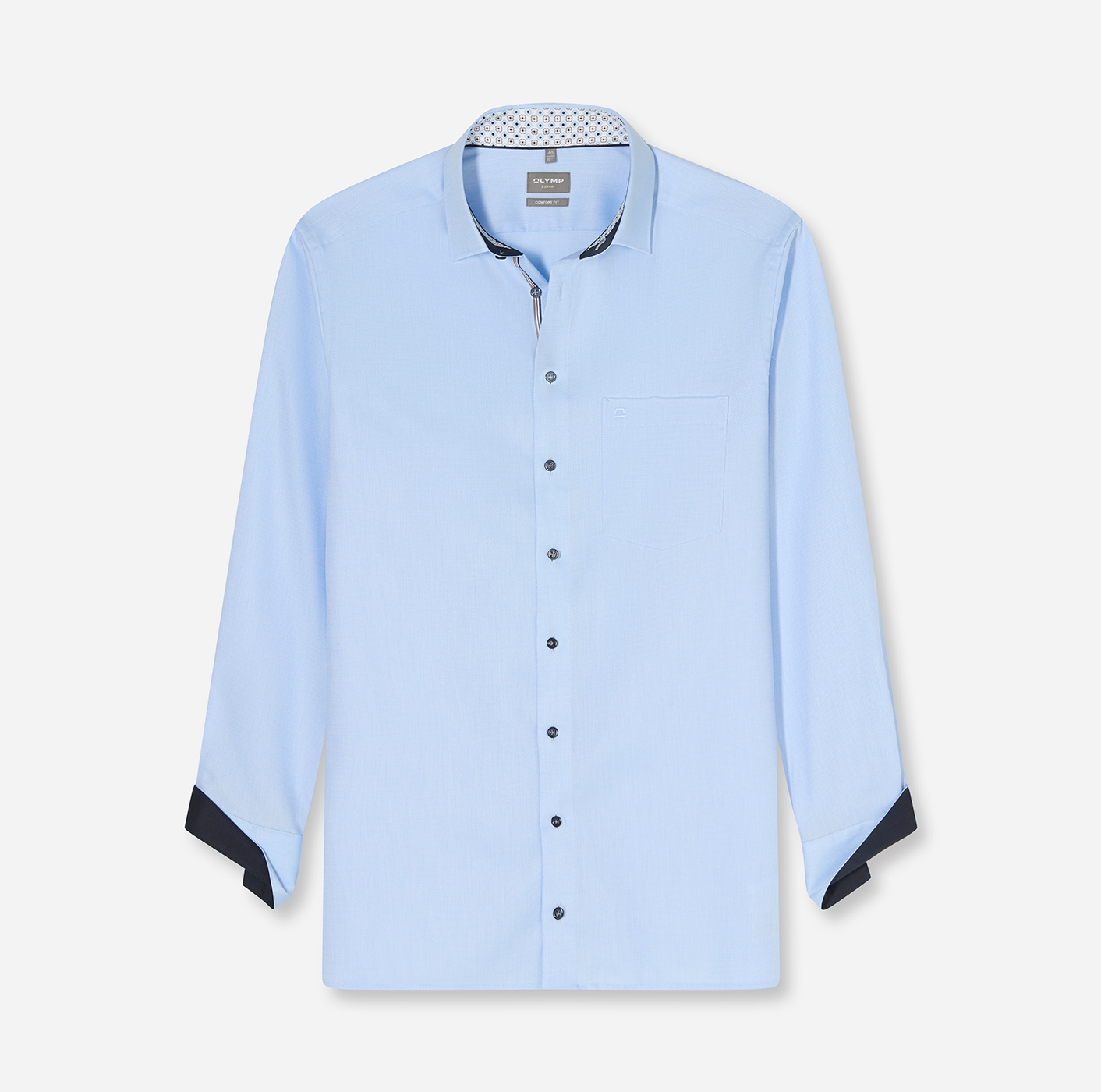 OLYMP Langarmhemd »Luxor« Businesshemd, comfort fit, New-Kentkragen