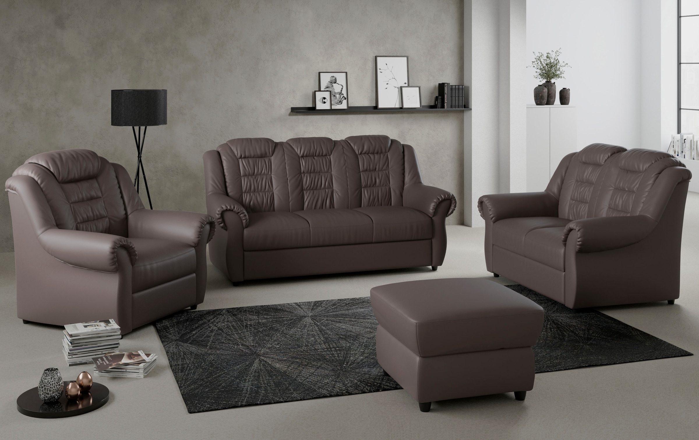 Home affaire 3-Sitzer »Boston« Sofa mit hoher Rückenlehne