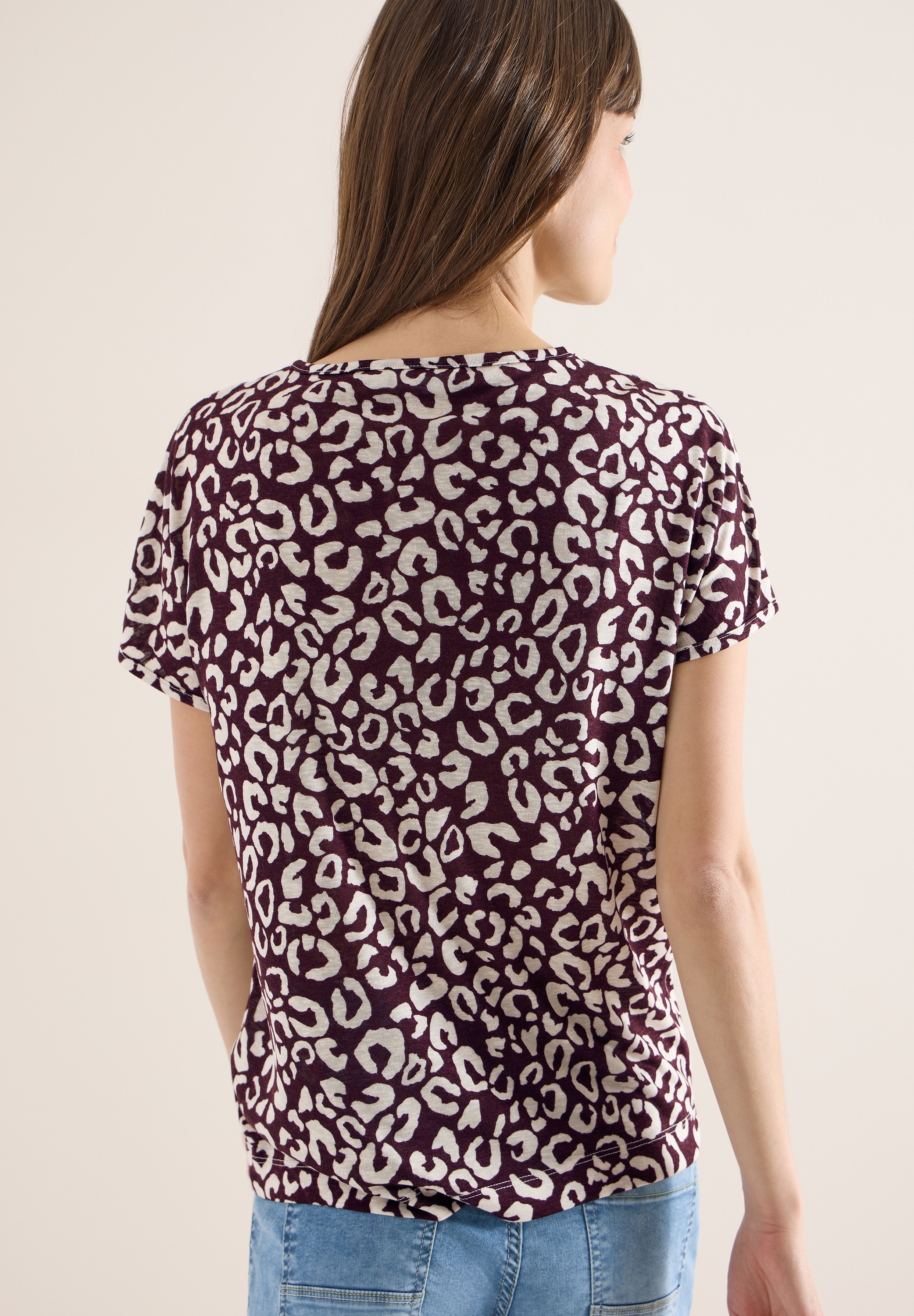 Cecil T-Shirt mit All-Over Print