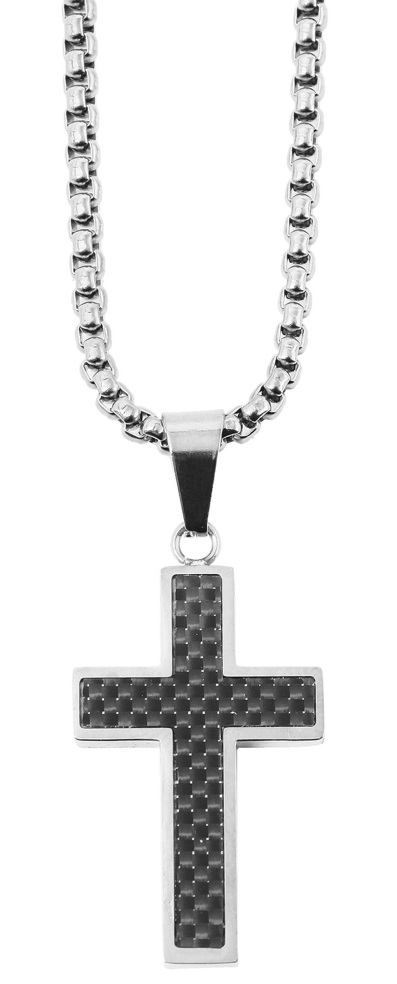 Adelia´s Kette ohne Anhänger »Unisex Halskette mit Anhänger ¿ Kreuz aus Edelstahl«
