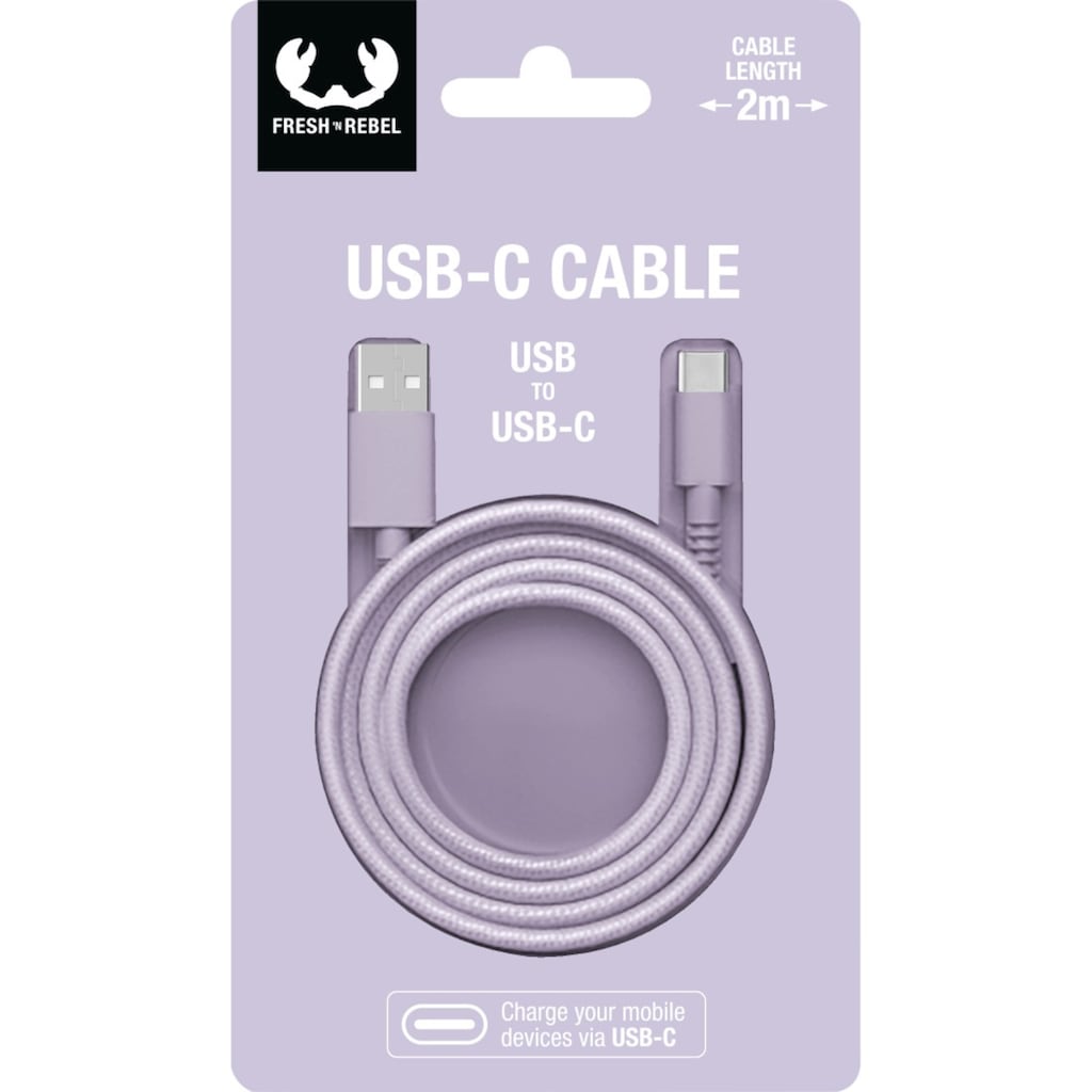 Fresh´n Rebel Smartphone-Kabel »USB - USB-C Kabel "Fabriq", 2m«, USB Typ C-USB Typ A, 200 cm