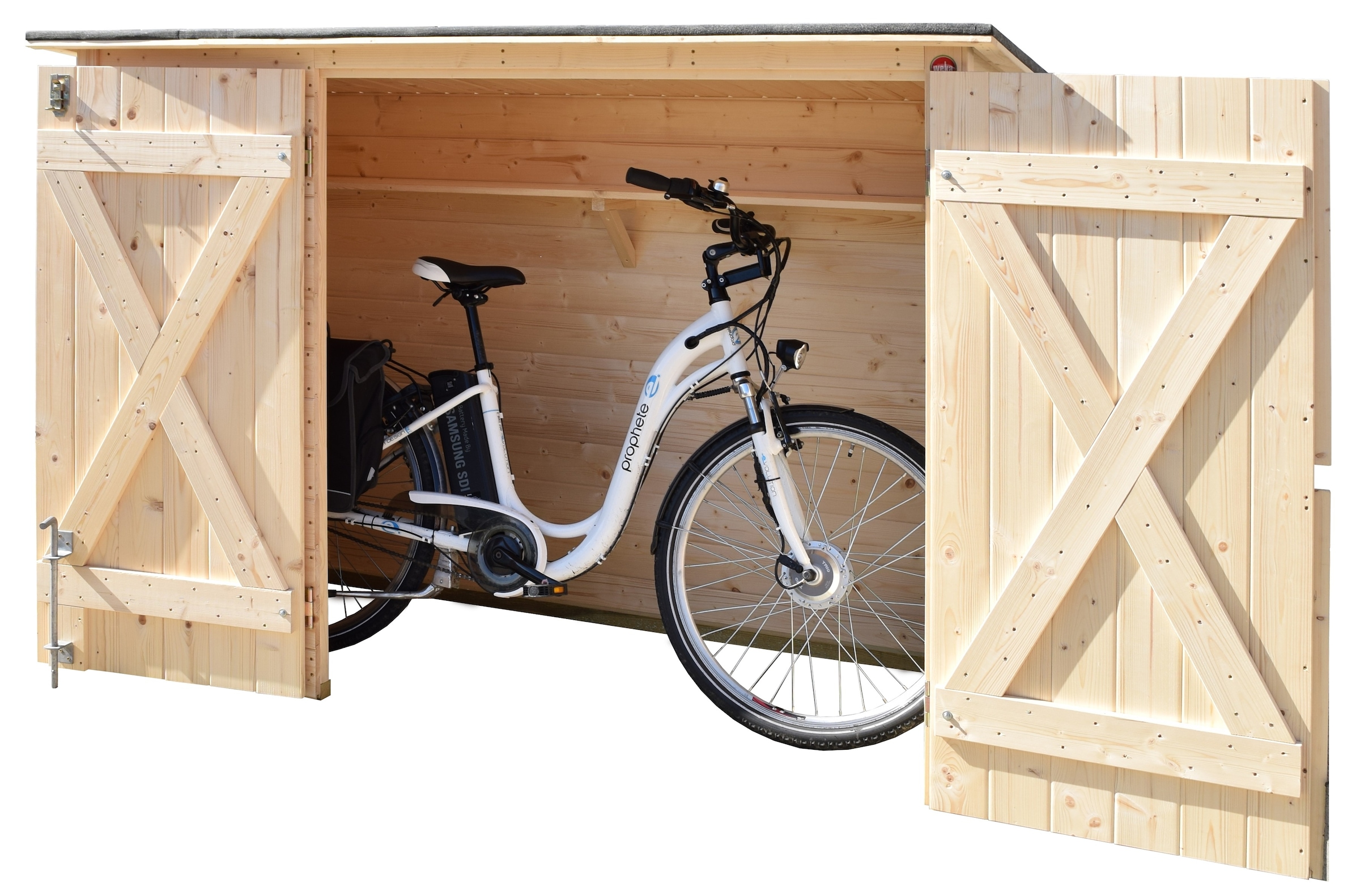 Fahrradbox, Mülltonnenbox, BxTxH: 205x84x151 cm