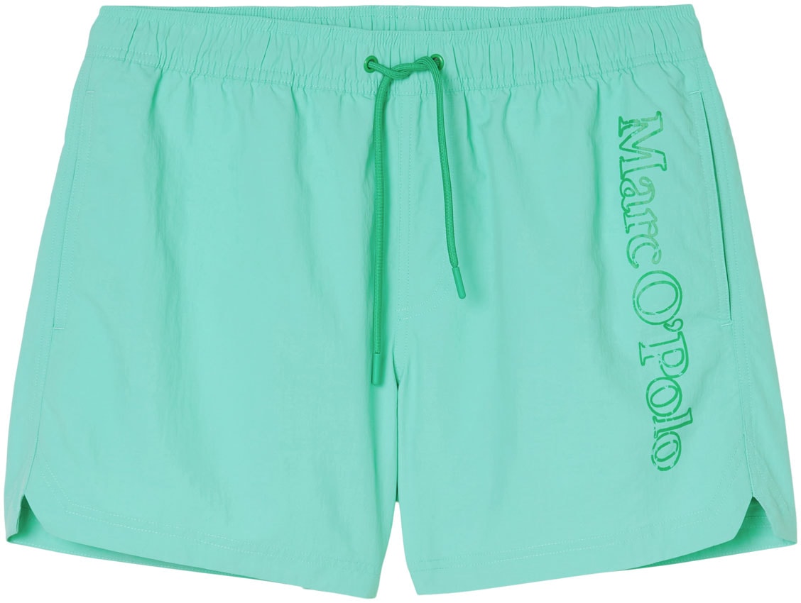 Marc O'Polo Badeshorts »Essentials Beach Jersey«, mit seitlichem Schriftzug-Design