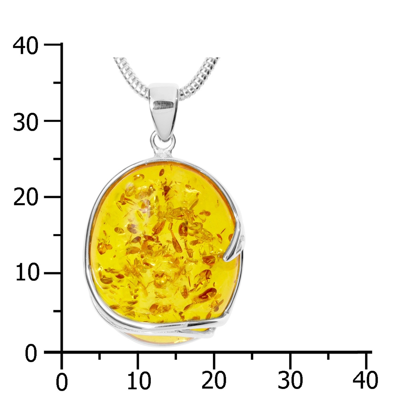 OSTSEE-SCHMUCK Kette mit Anhänger »- Lotte - Silber 925/000 - Bernstein«