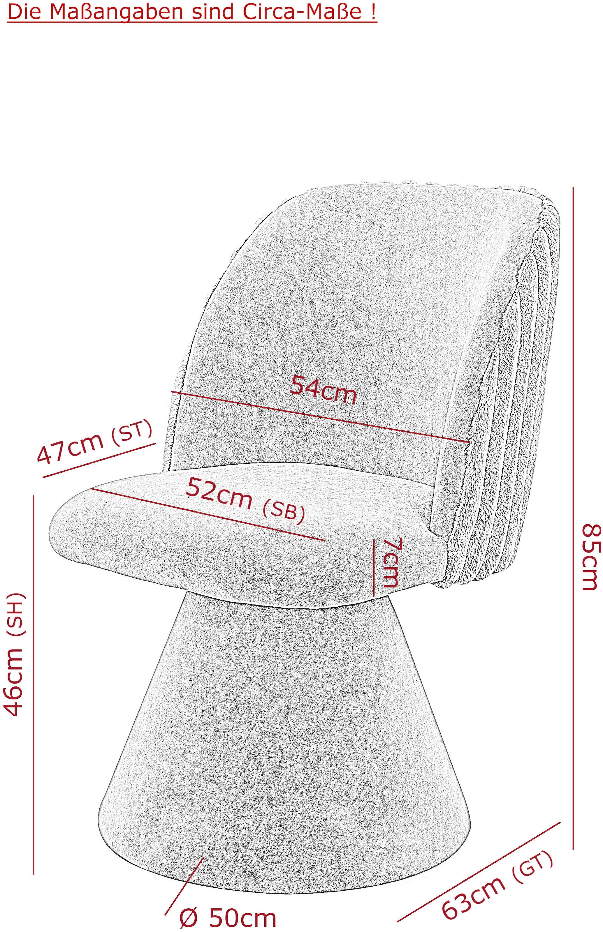 HELA Drehstuhl »BARI« (Set) 2 Stk.360° drehbar, Polsterfuß, Webstoff, fest gepolstert, 2er Pack