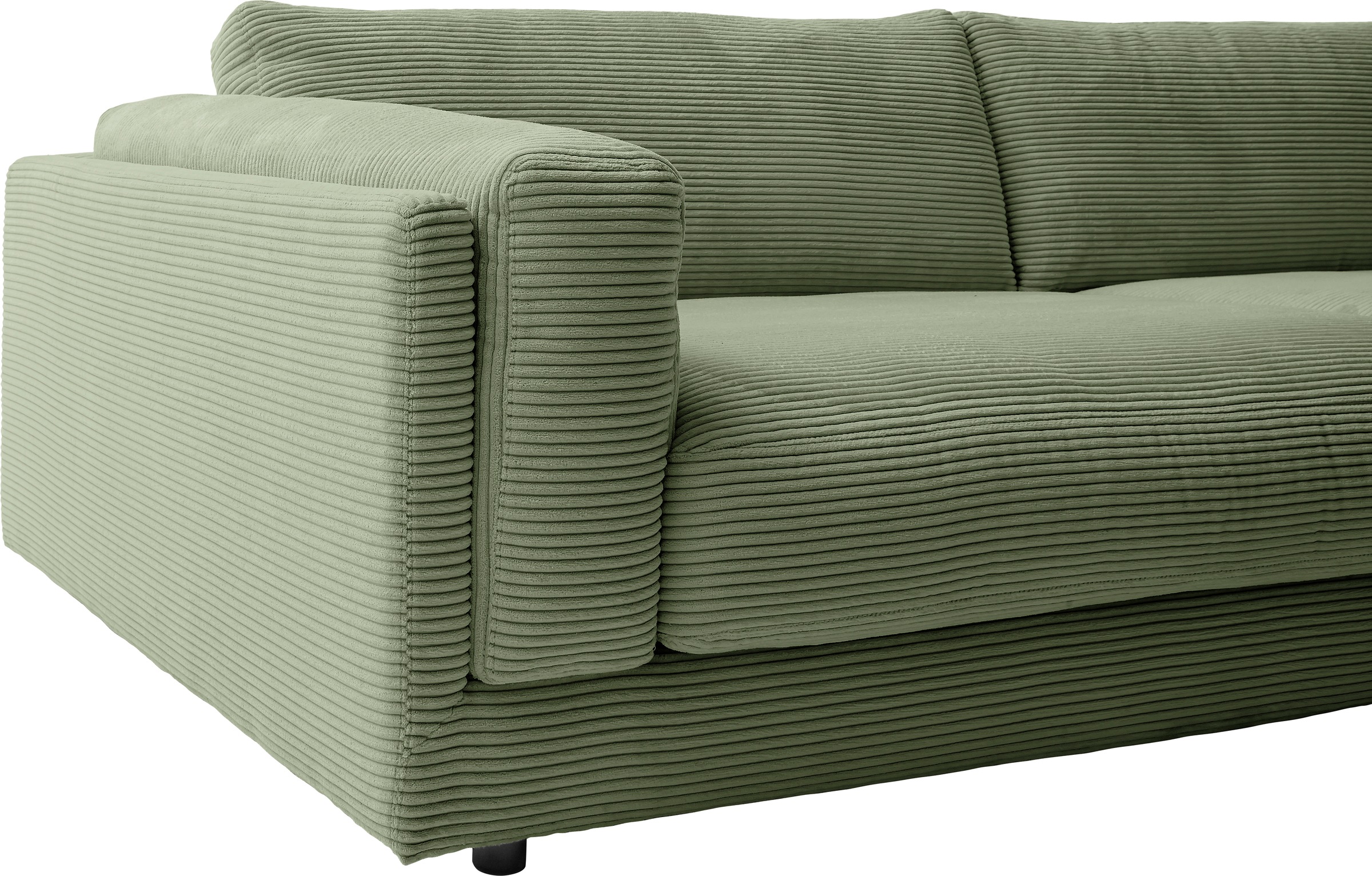 3C Candy Big-Sofa »Karalis mit extra großer Sitztiefe, elegantes Mega Sofa zum Relaxen,« auch in Cord- oder Leder-Bezug, lose Kissen, loungige Bequemlichkeit