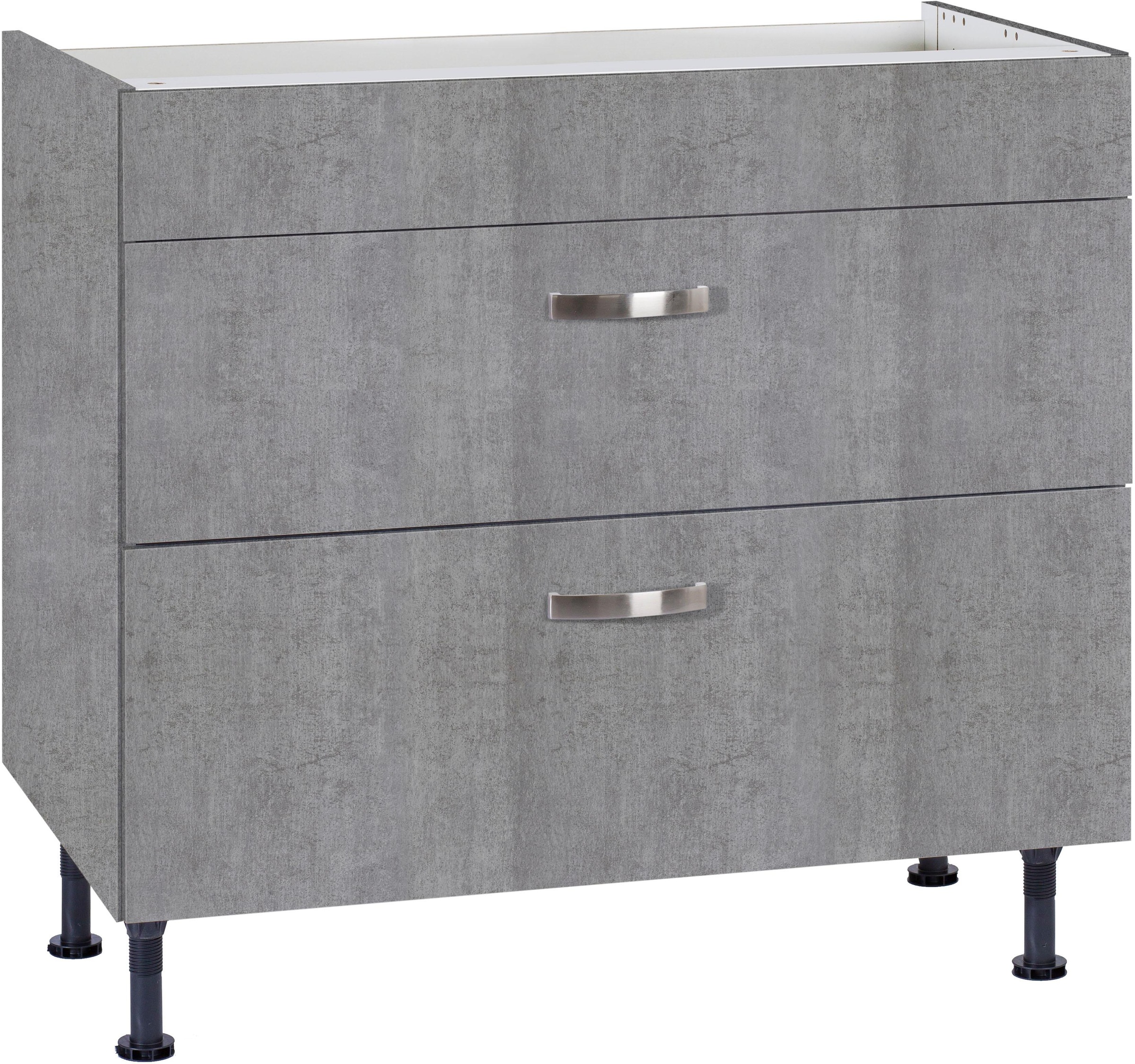 OPTIFIT Kochfeldumbauschrank »Cara«, Breite 90 cm, mit Vollauszügen und Soft-Close-Funktion