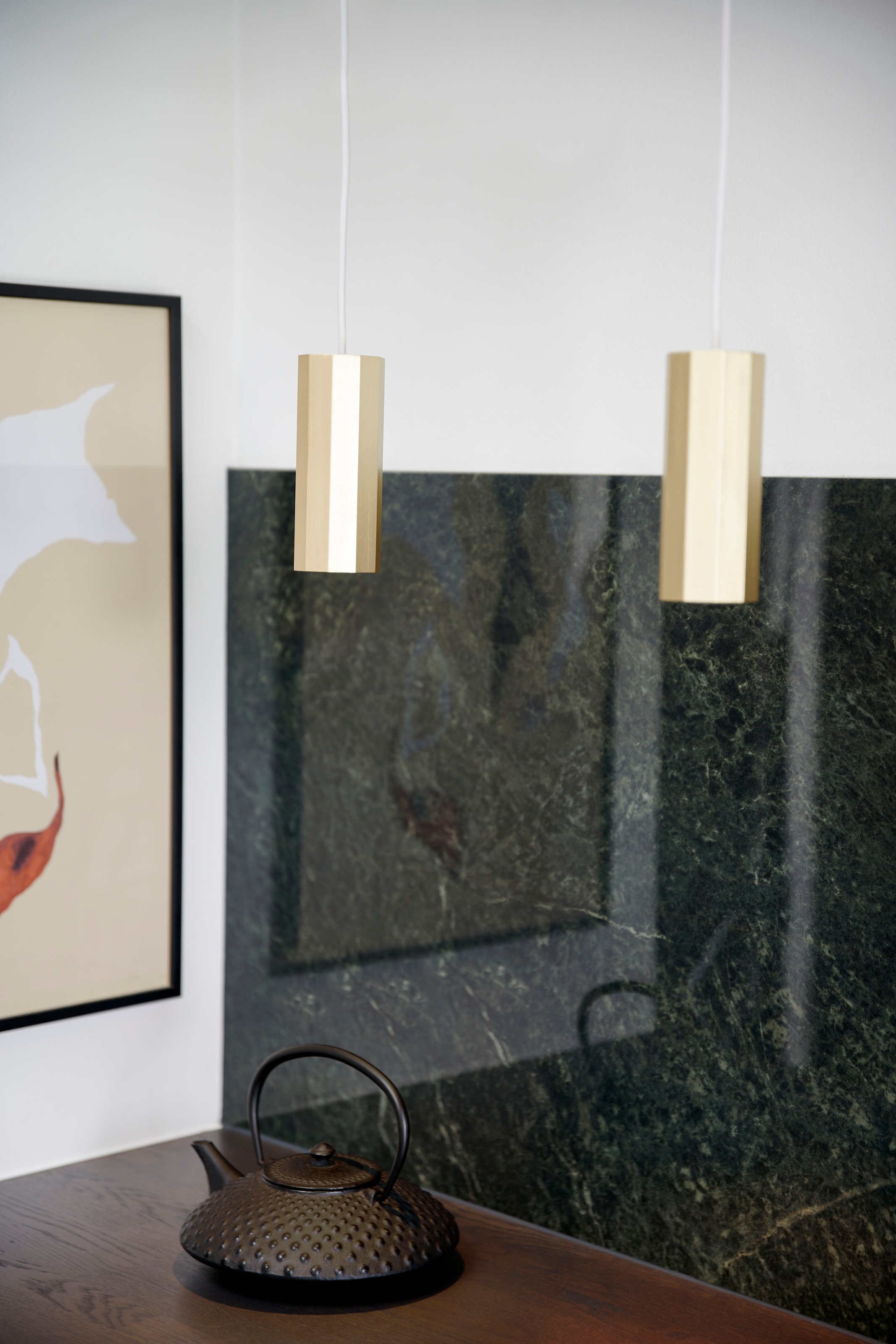 Nordlux Pendelleuchte »Alanis«, Leuchtmittel GU10 | ohne Leuchtmittel, Minimalistisches Design, 10-seitiges Profil, matt-schwarz
