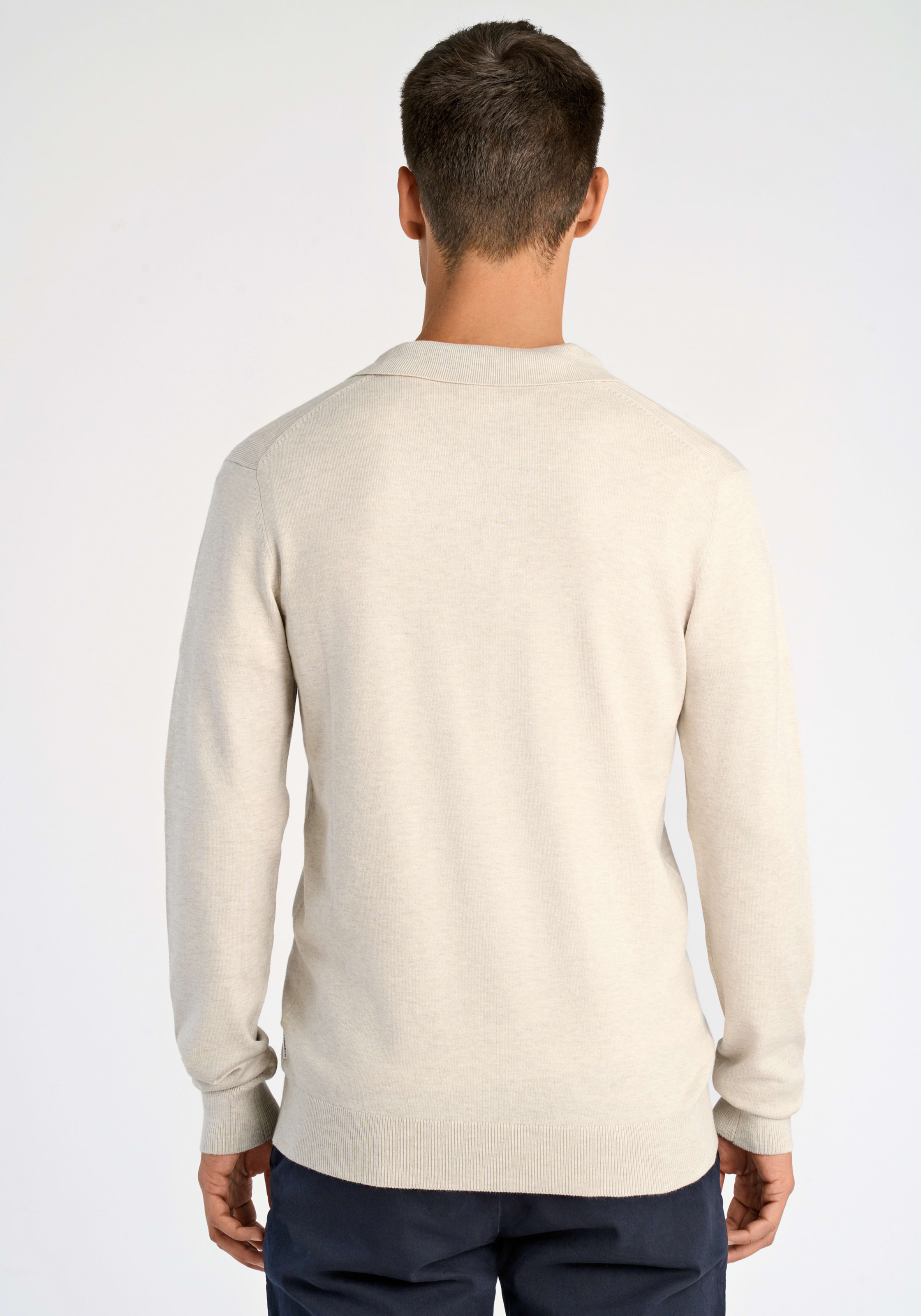 LINDBERGH Strickpullover mit Polokragen und mit Viskose