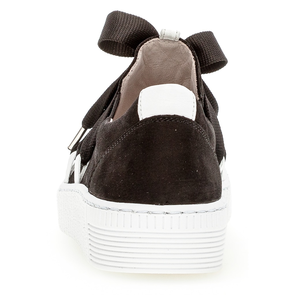 Gabor Plateausneaker, Slip-On Sneaker, Slipper, Schnürschuh mit aufgesetzter Zierschnürung