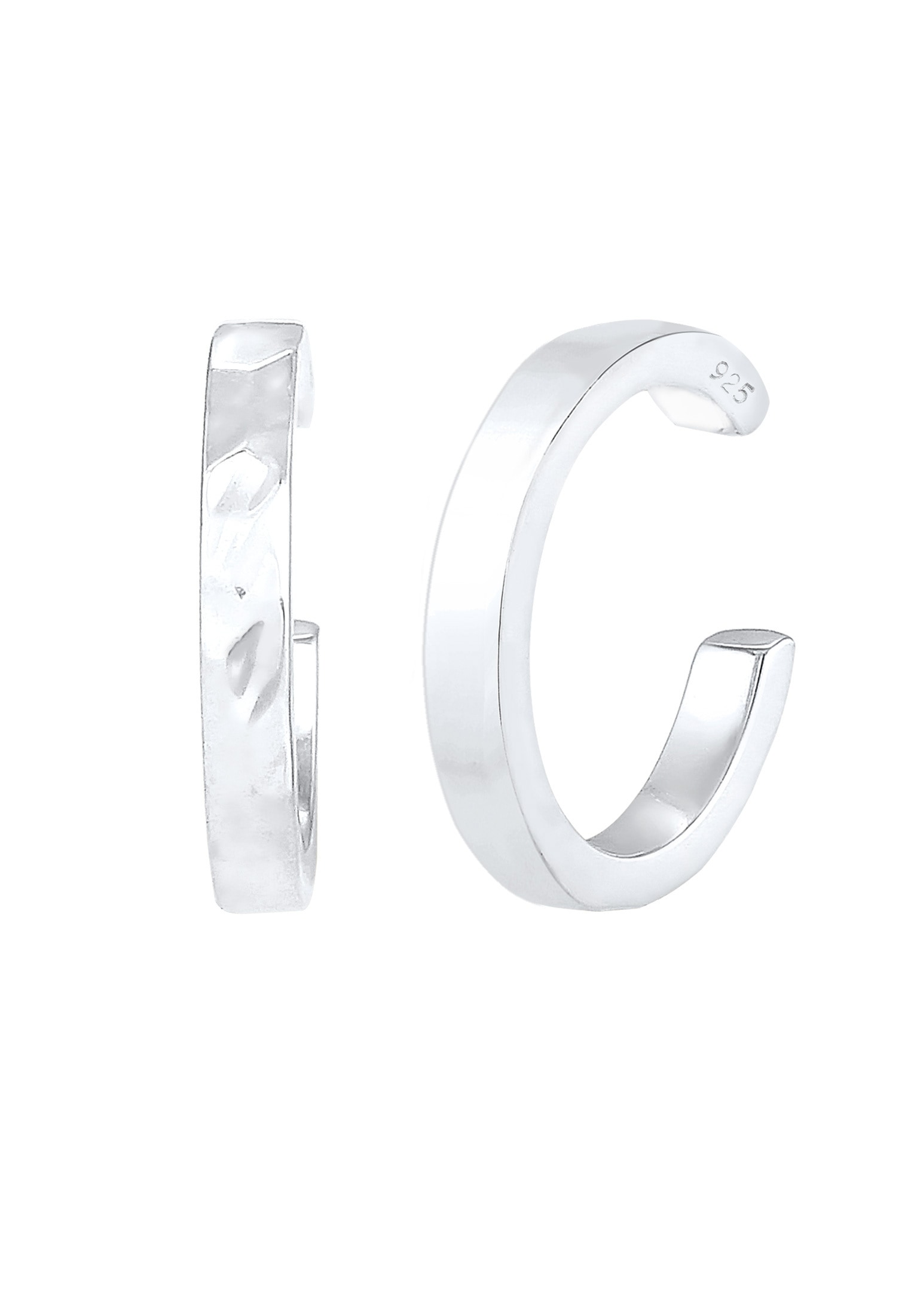 Elli Paar Ohrklemmen »Ohrringe Earcuff Set Organic Look 925 Silber«