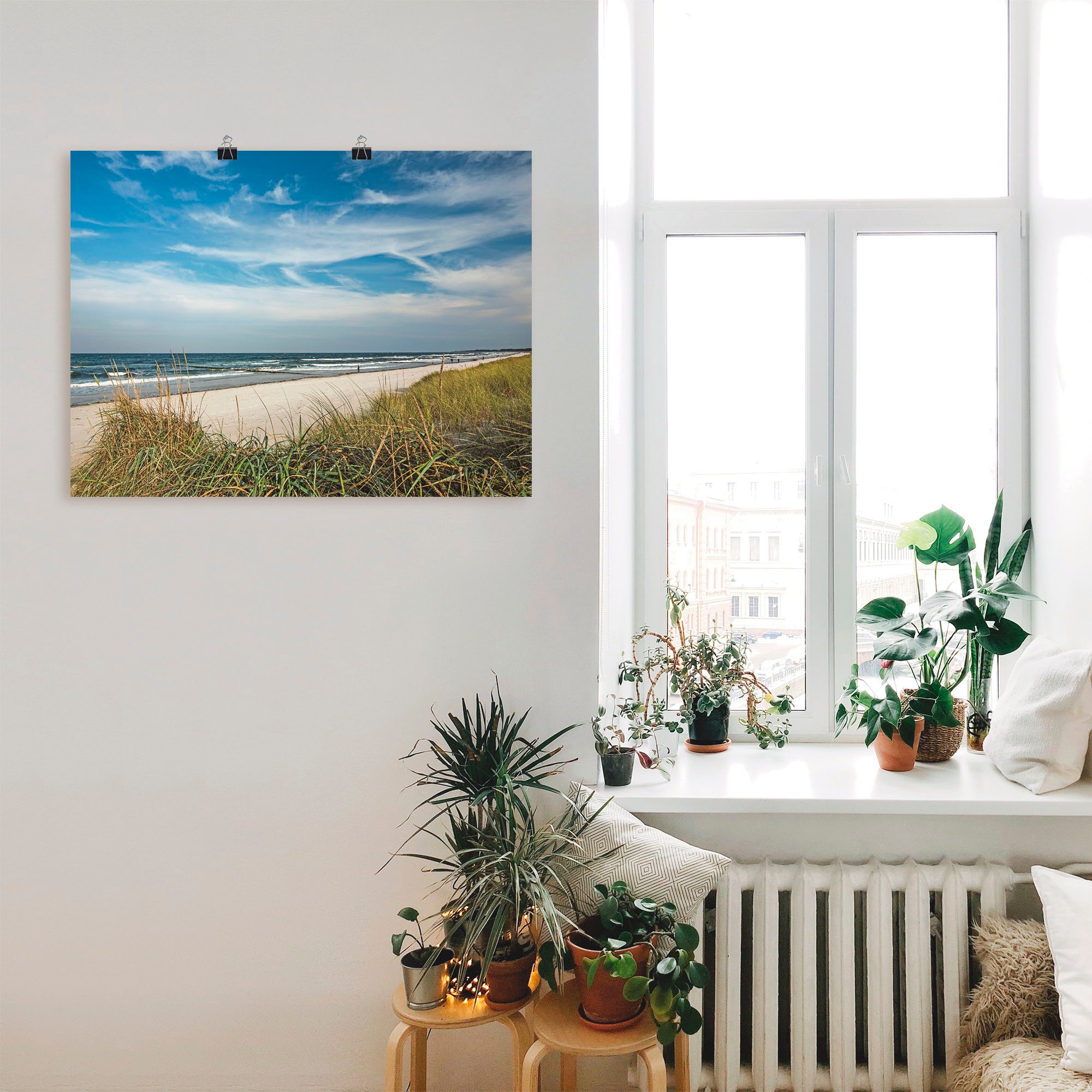 Artland Wandbild »Urlaubfeeling«, Strand, (1 St.), als Leinwandbild, Poster in verschied. Größen