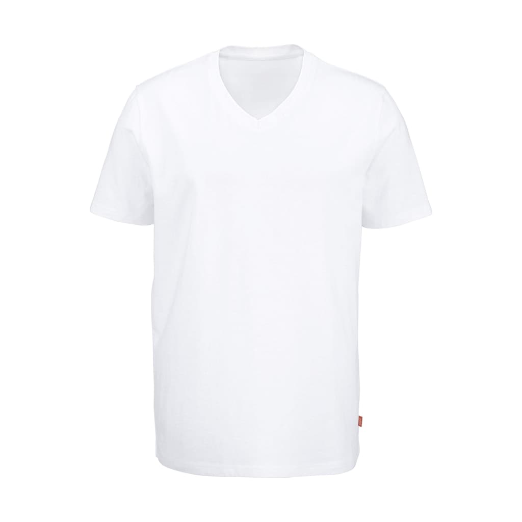 Bruno Banani T-Shirt, (3 tlg., 3er-Pack), mit V-Ausschnitt, perfekte Passform, aus elastischer Baumwolle