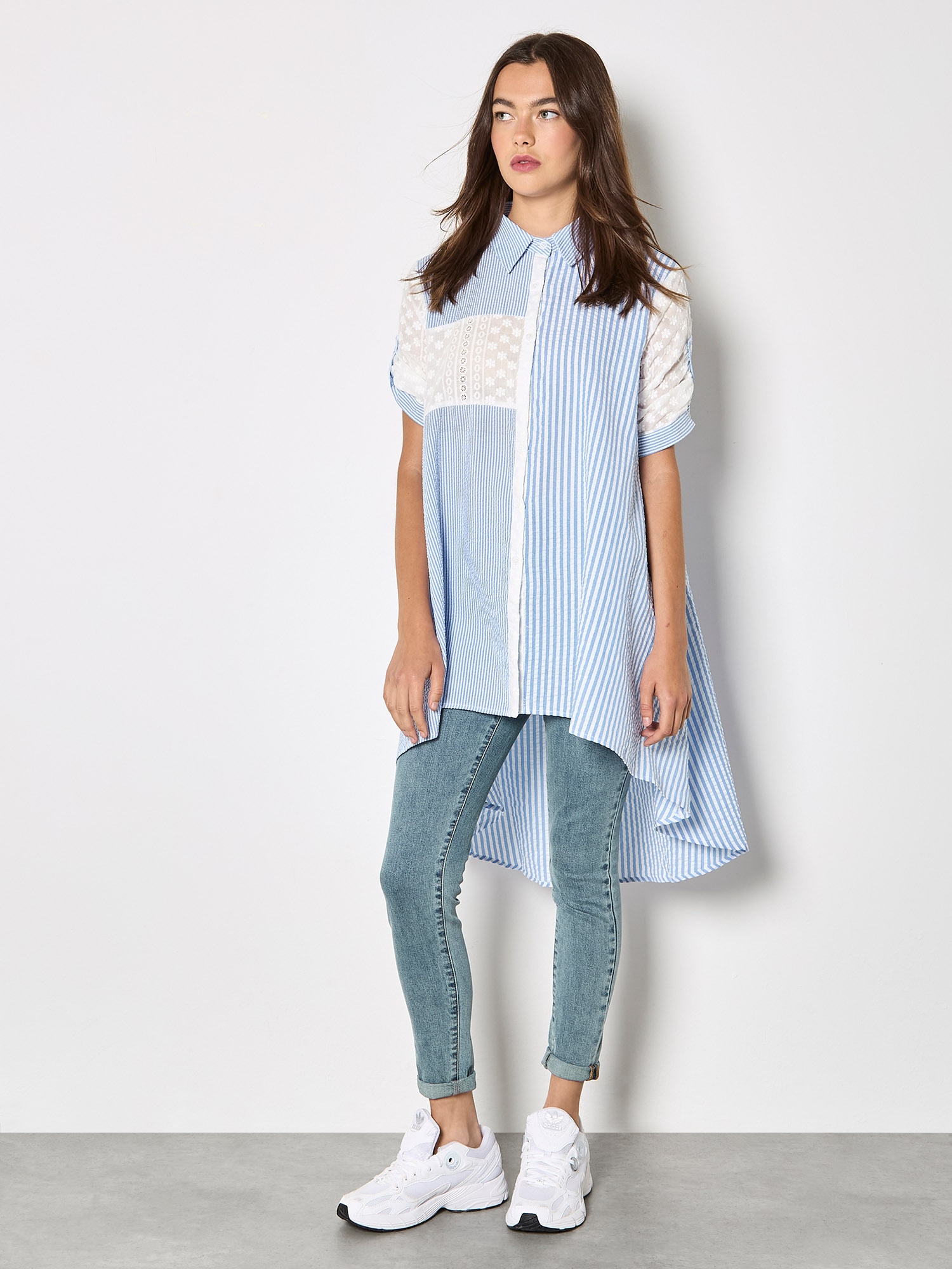 Apricot Hemdbluse »Bluse« mit Stickerei