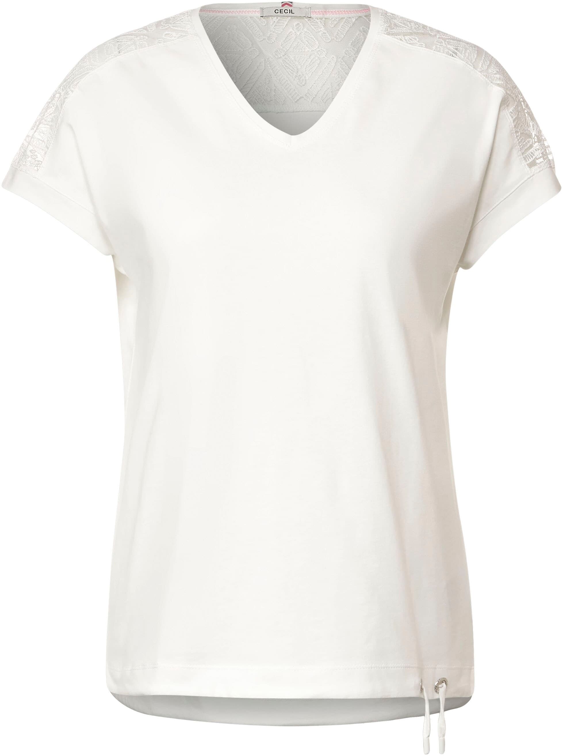 Cecil T-Shirt, mit leicht abgerundetem V OTTOversand -Ausschnitt bei